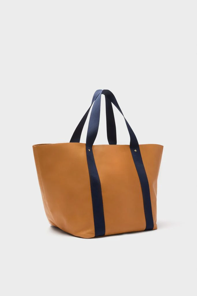 Tan Big Daddy Tote with Red Monogram - Image 3