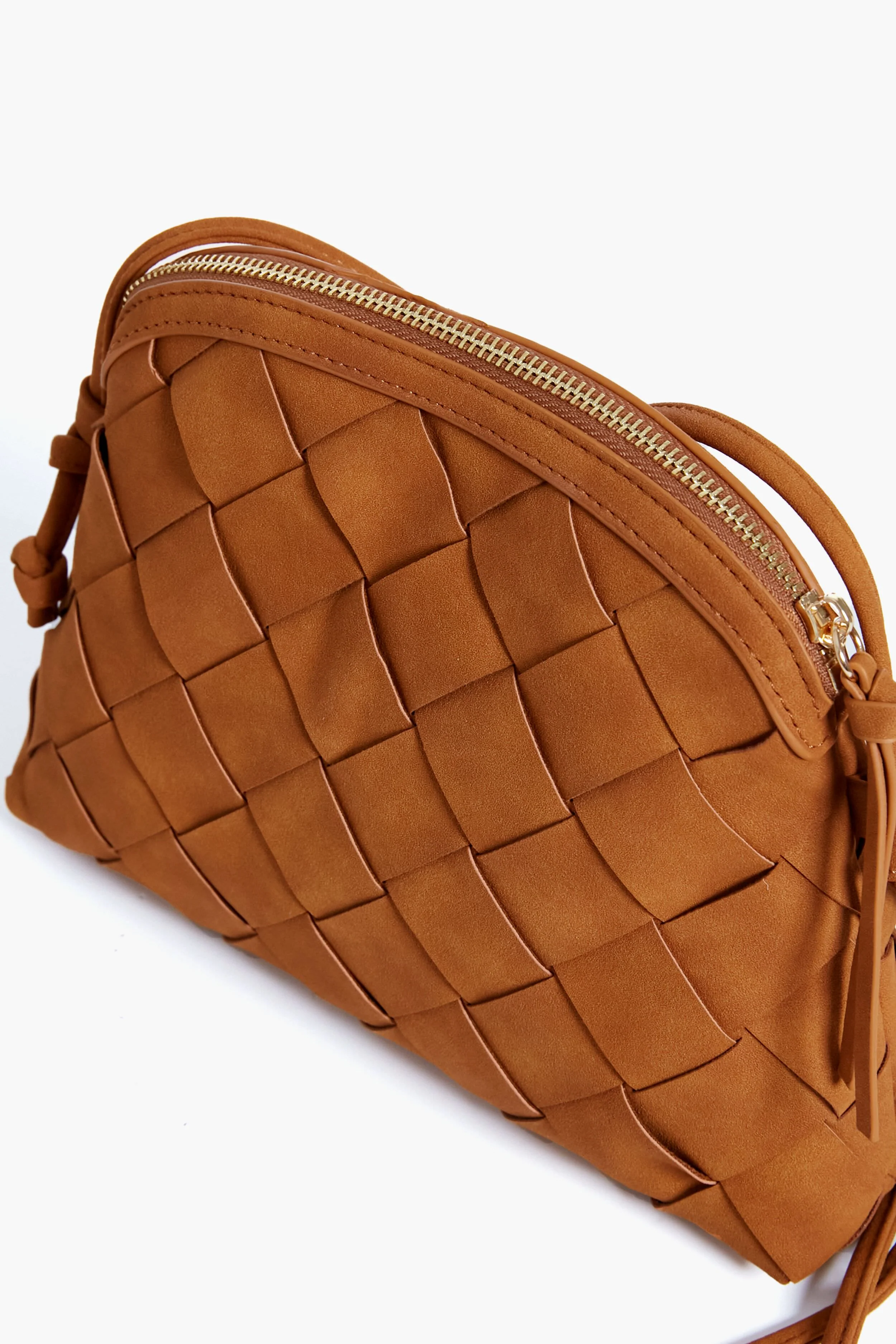 Tan Calista Woven Crossbody - Image 3