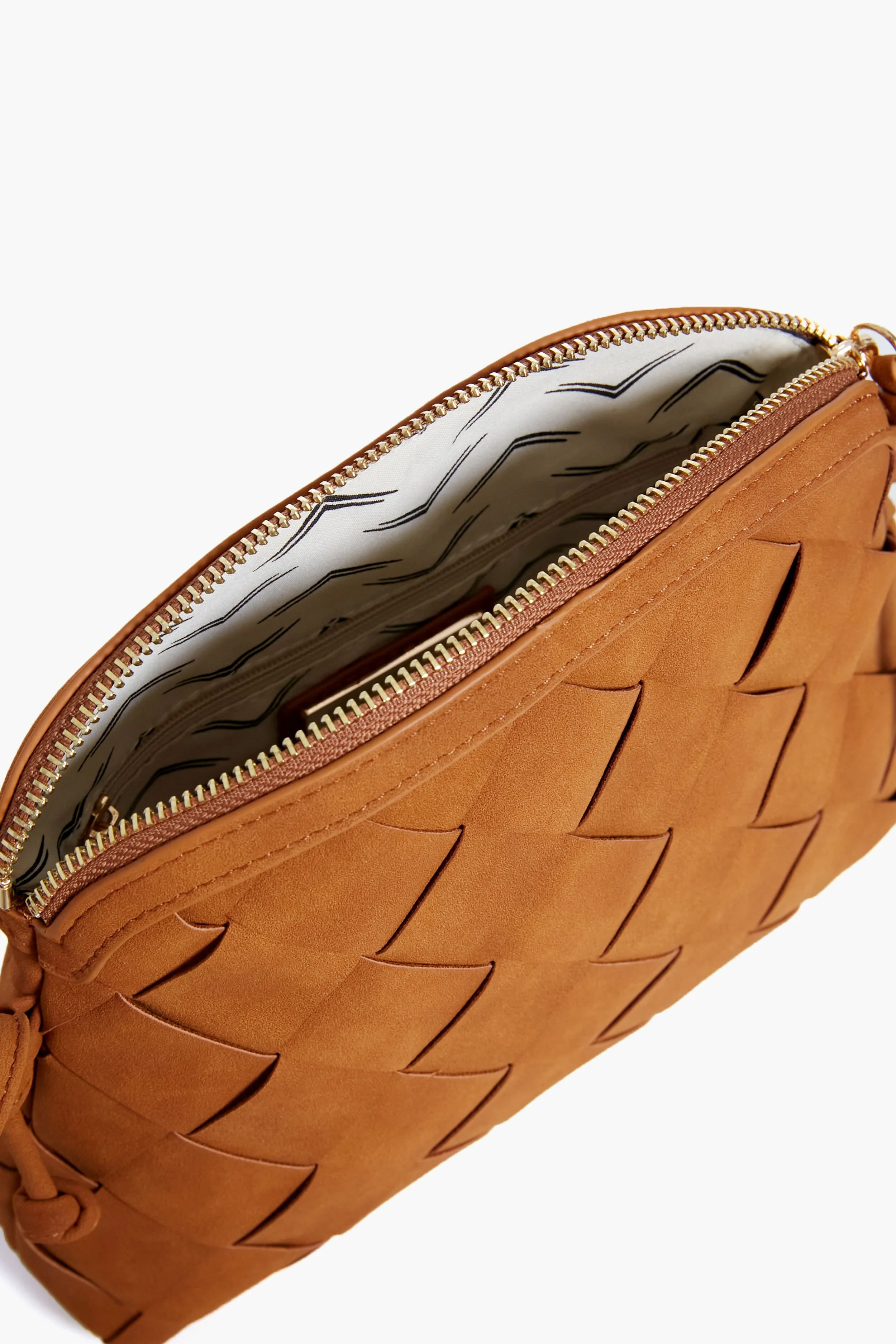 Tan Calista Woven Crossbody - Image 4