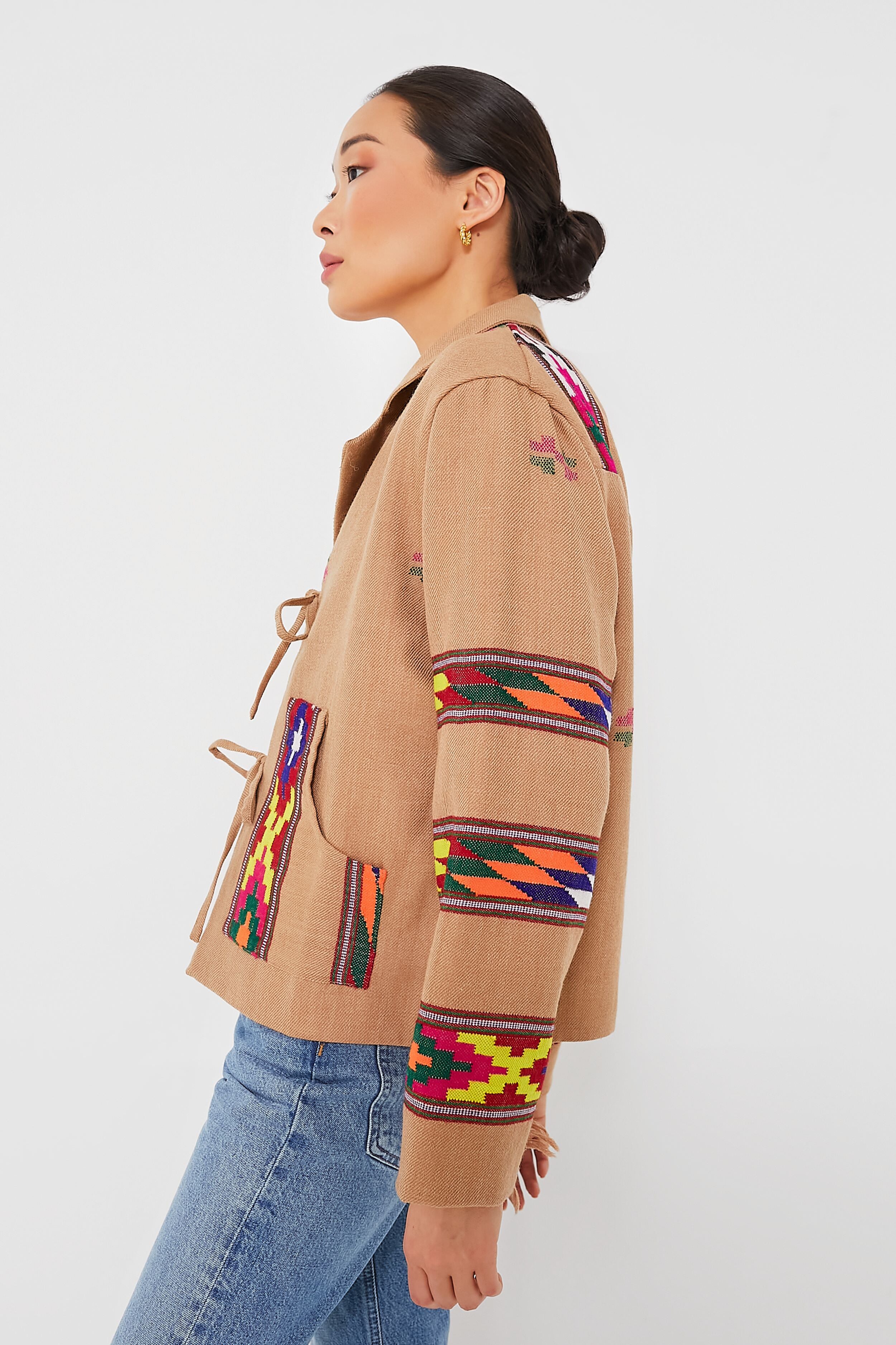 Tan Dune Western Blanket Jacket - Image 3