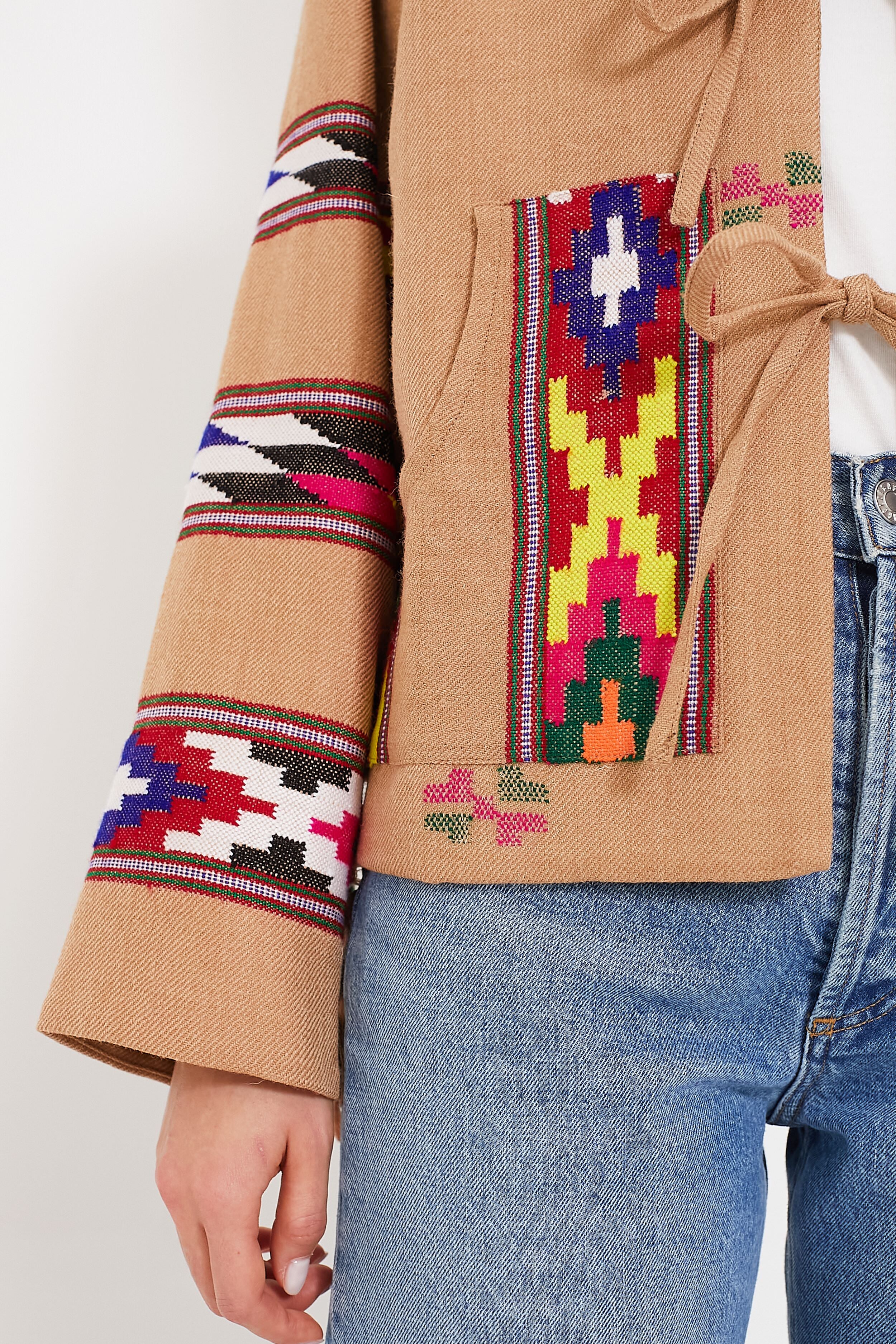 Tan Dune Western Blanket Jacket - Image 5