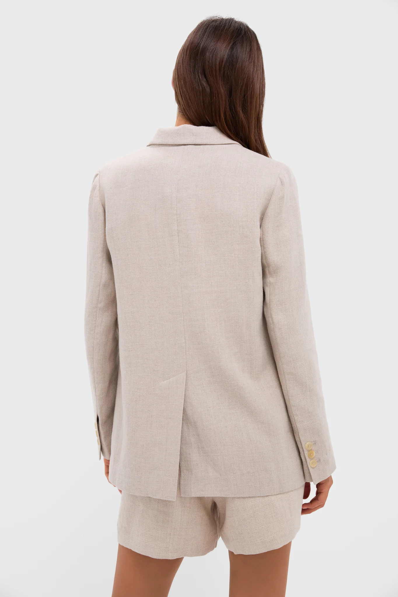 Tan Linen Carla Blazer - Image 4
