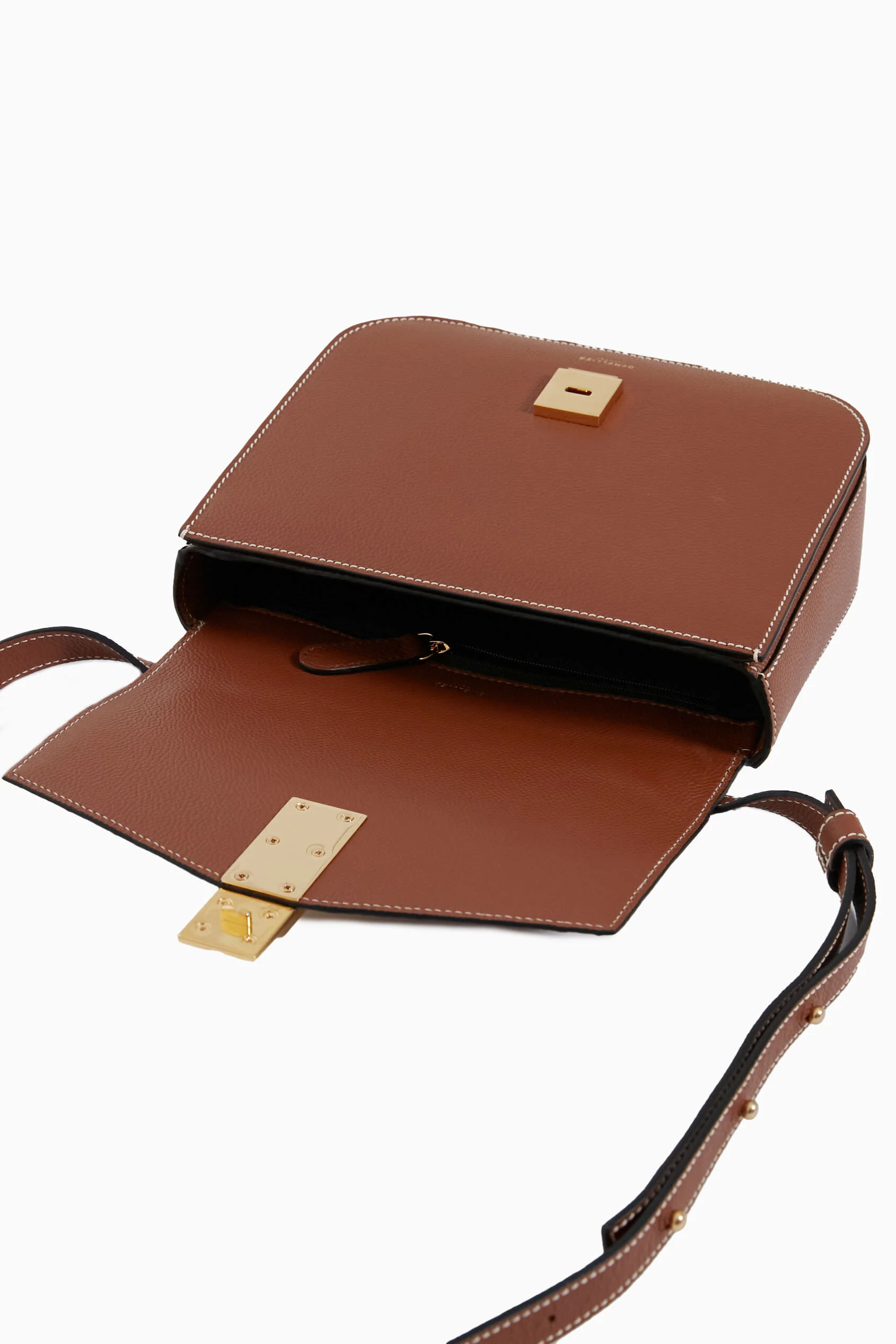 Tan with Contrast Stitching Vancouver Bag - Image 5