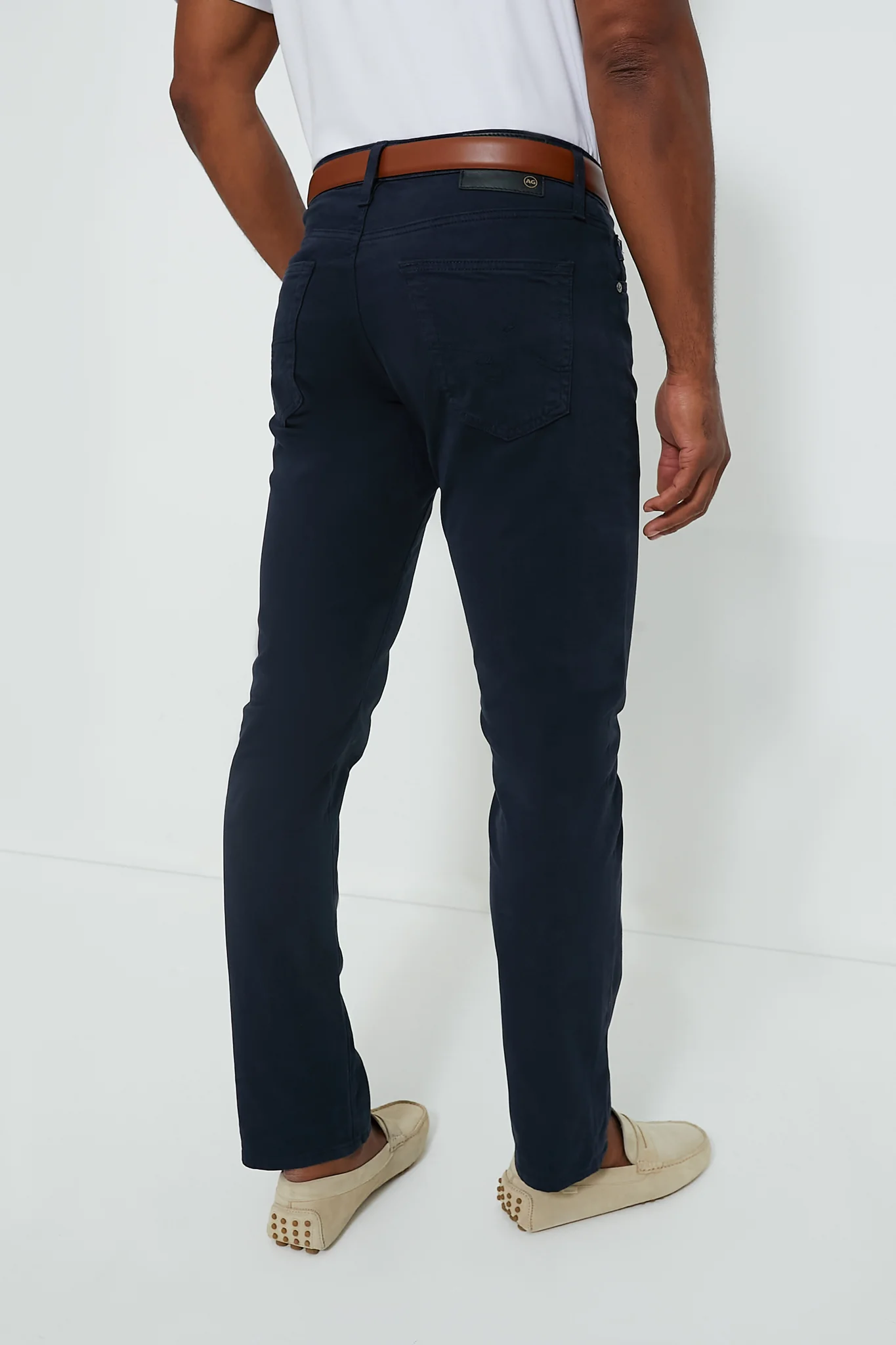 The Graduate in New Navy Sueded Twill (34" Inseam) - Image 4