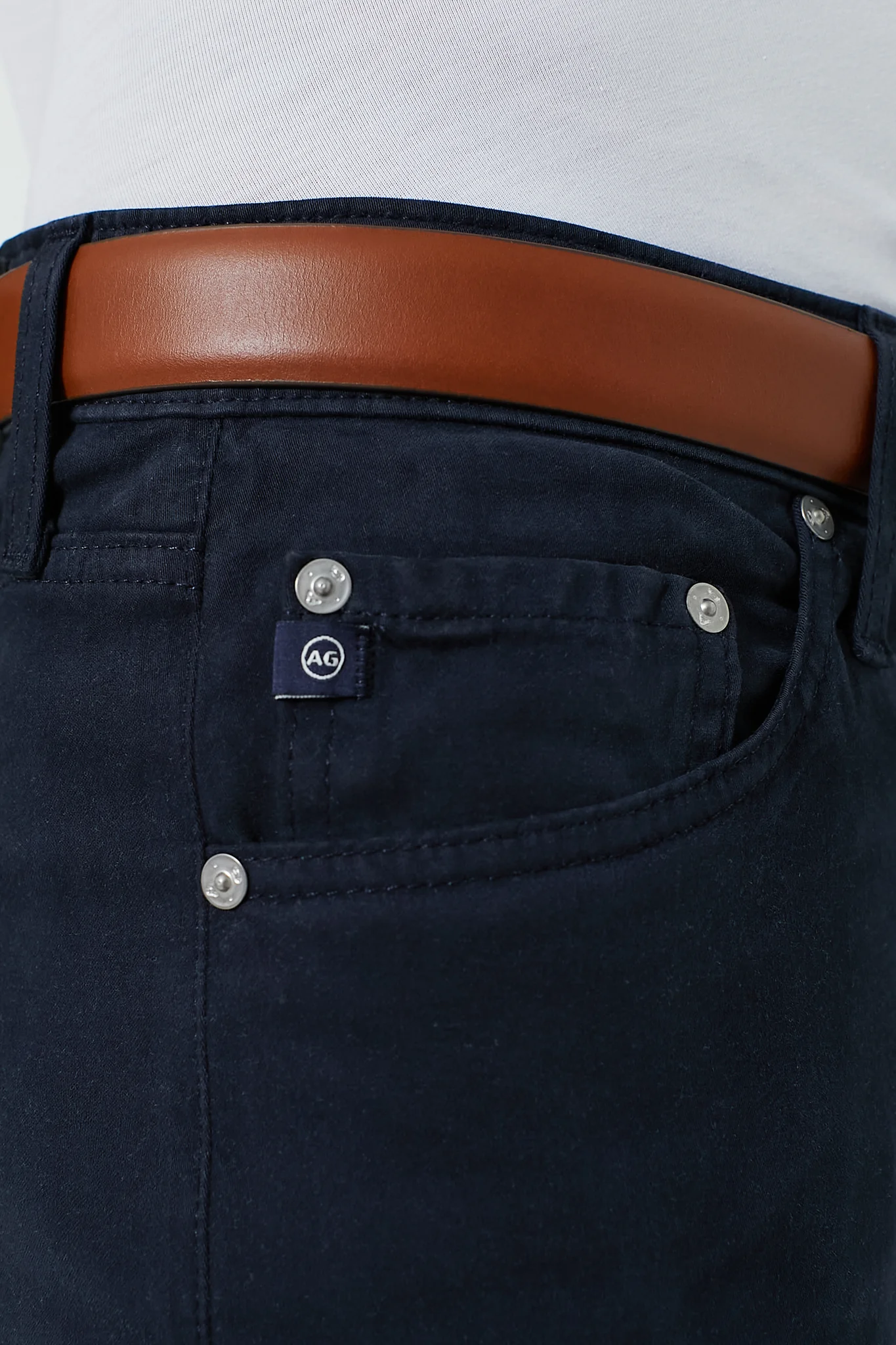 The Graduate in New Navy Sueded Twill (34" Inseam) - Image 5