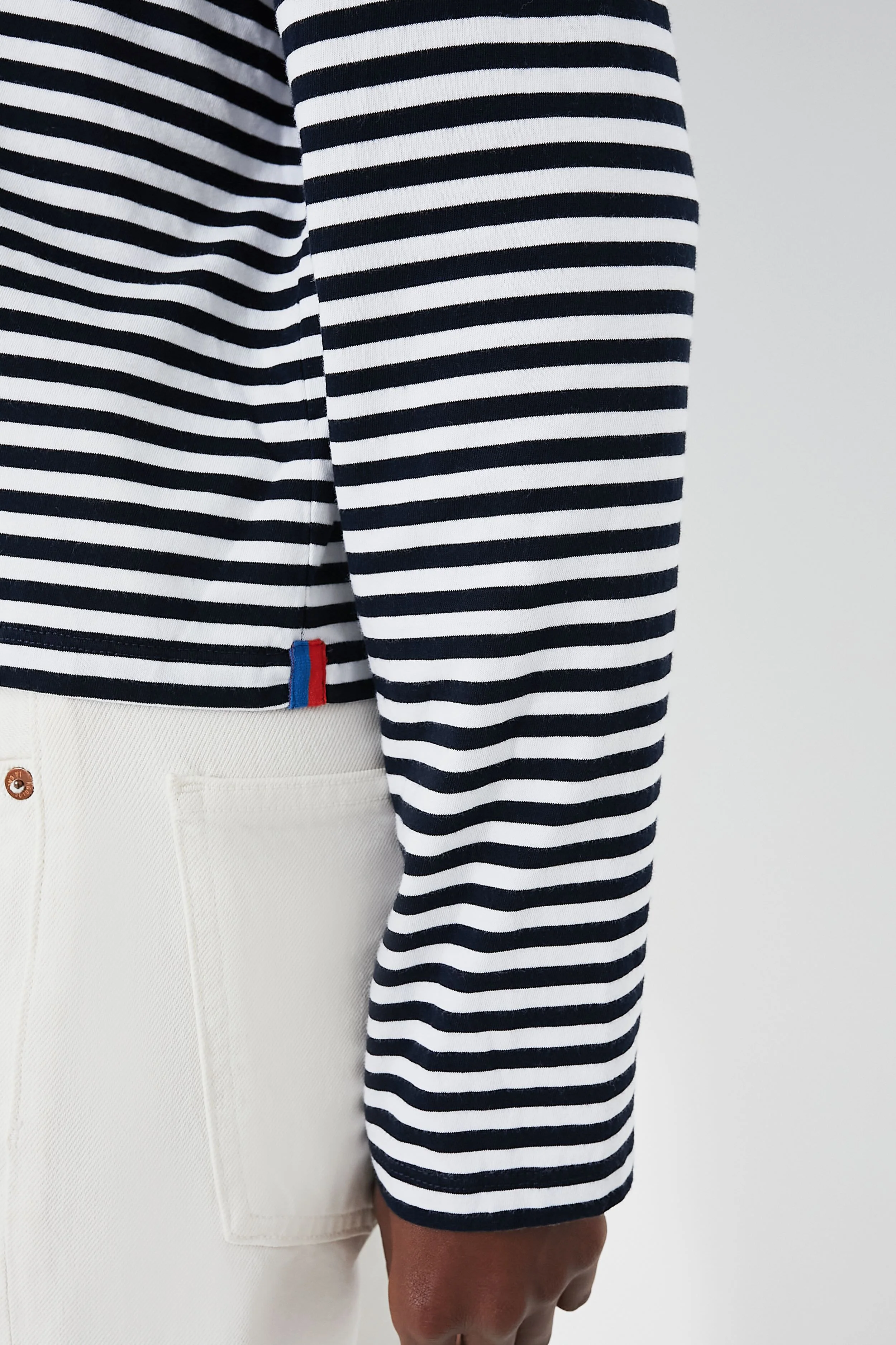 The Navy and White Venice Tee - Image 5