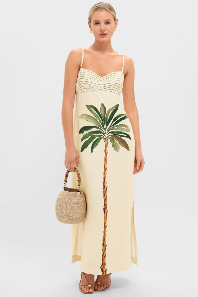 Tropical Print Maxi Dress - Image 3