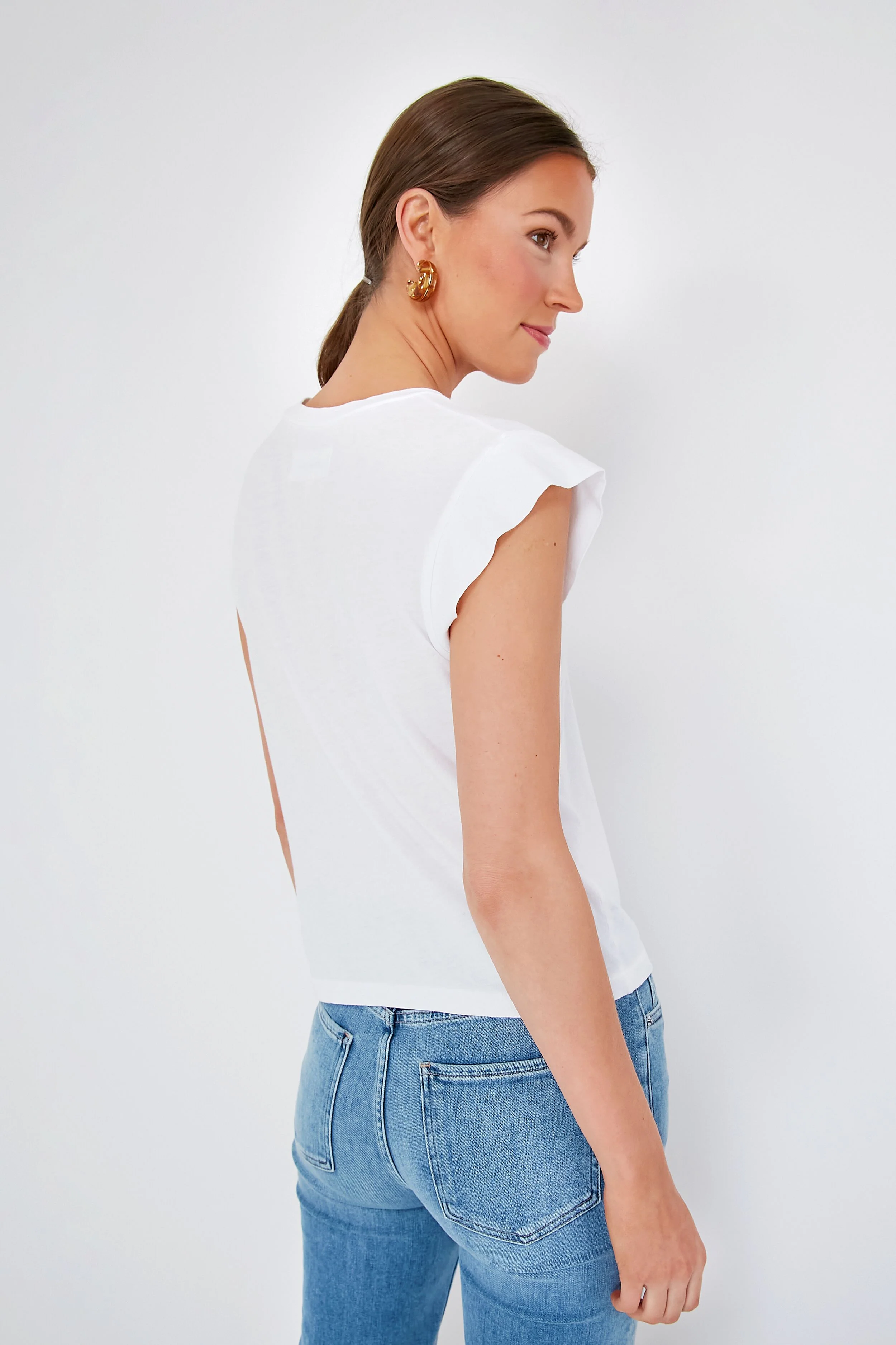 True White The Peak Shoulder Tee - Image 4