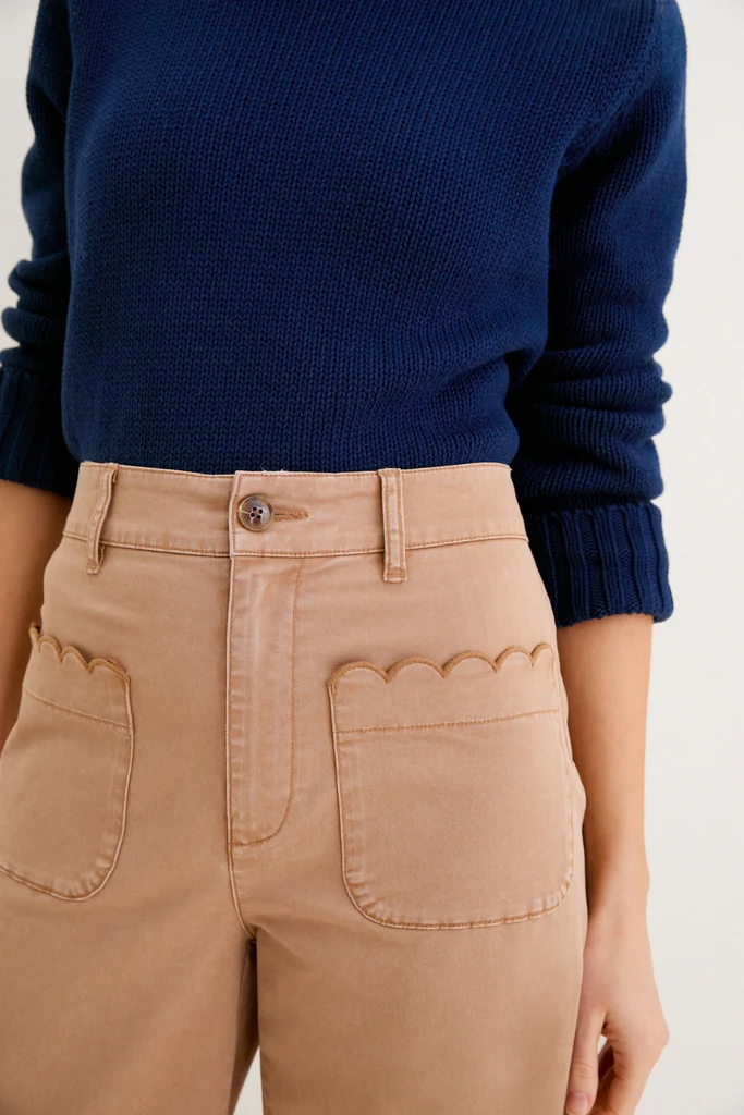 Truffle Brown Chino Wide Leg Davis Pants - Image 2