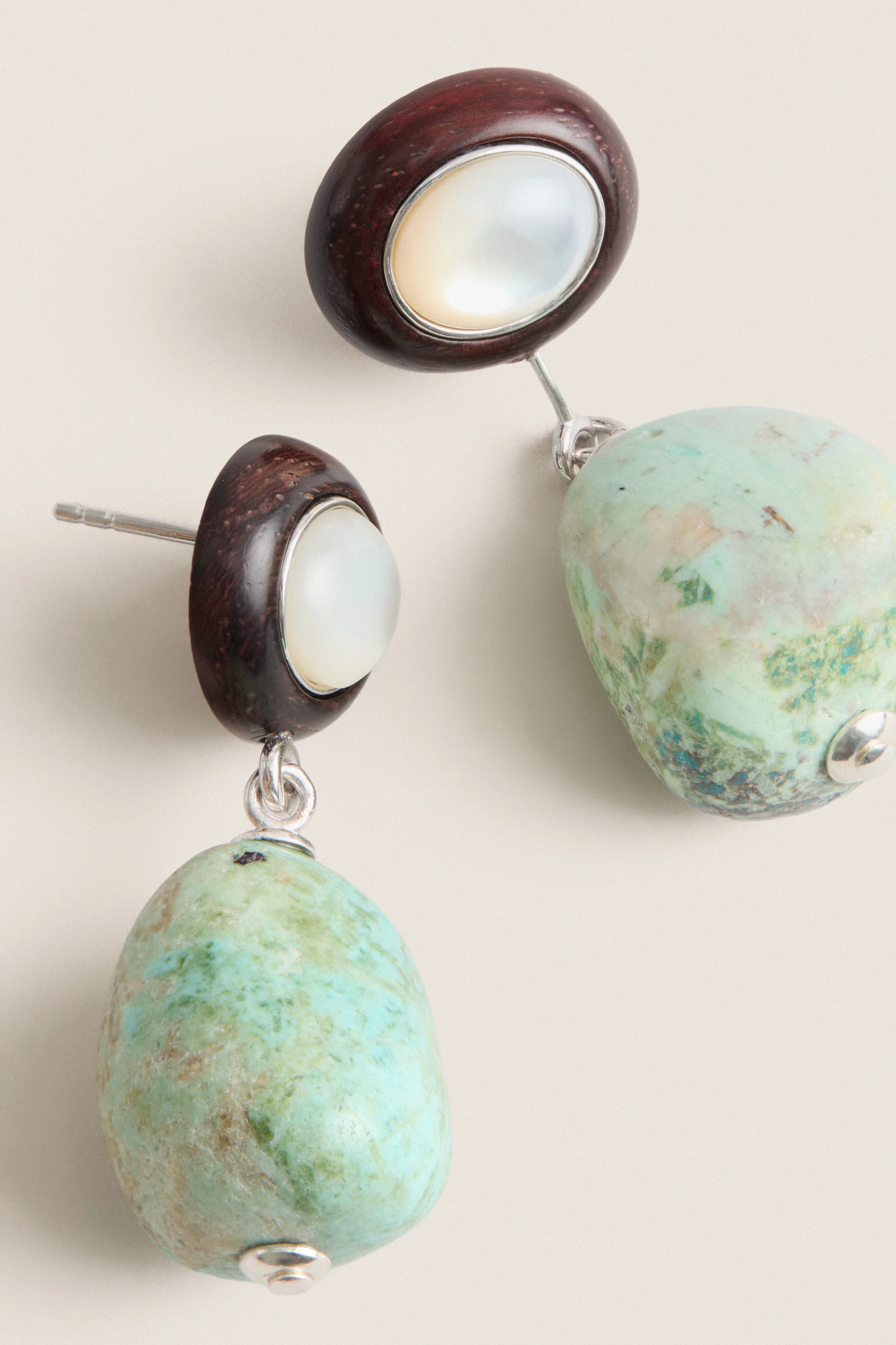 Tuckernuck x Lizzie Fortunato Turquoise Laurel Earrings - Image 4