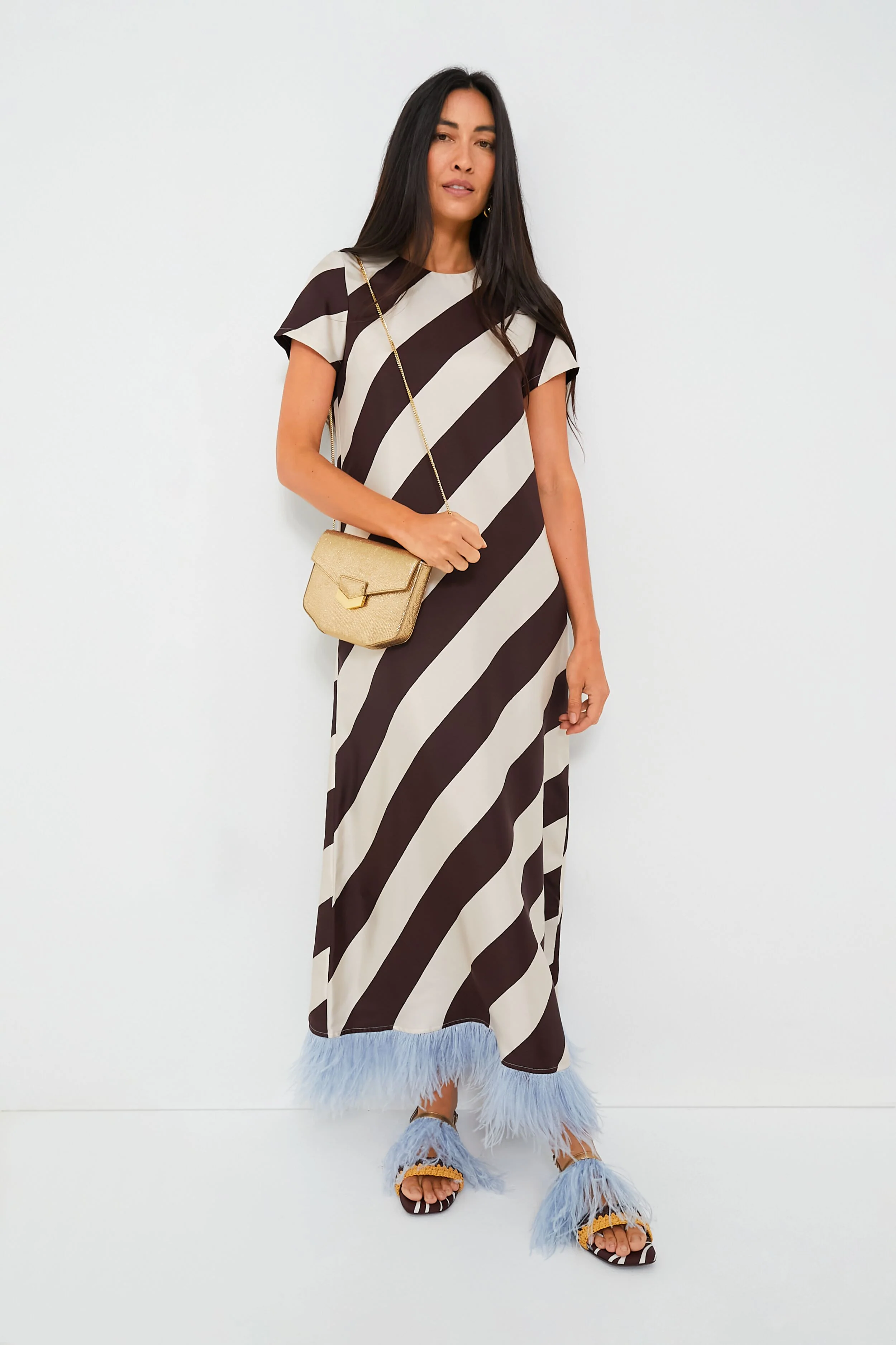 Veneziana Swing Dress with Feathers - Image 2