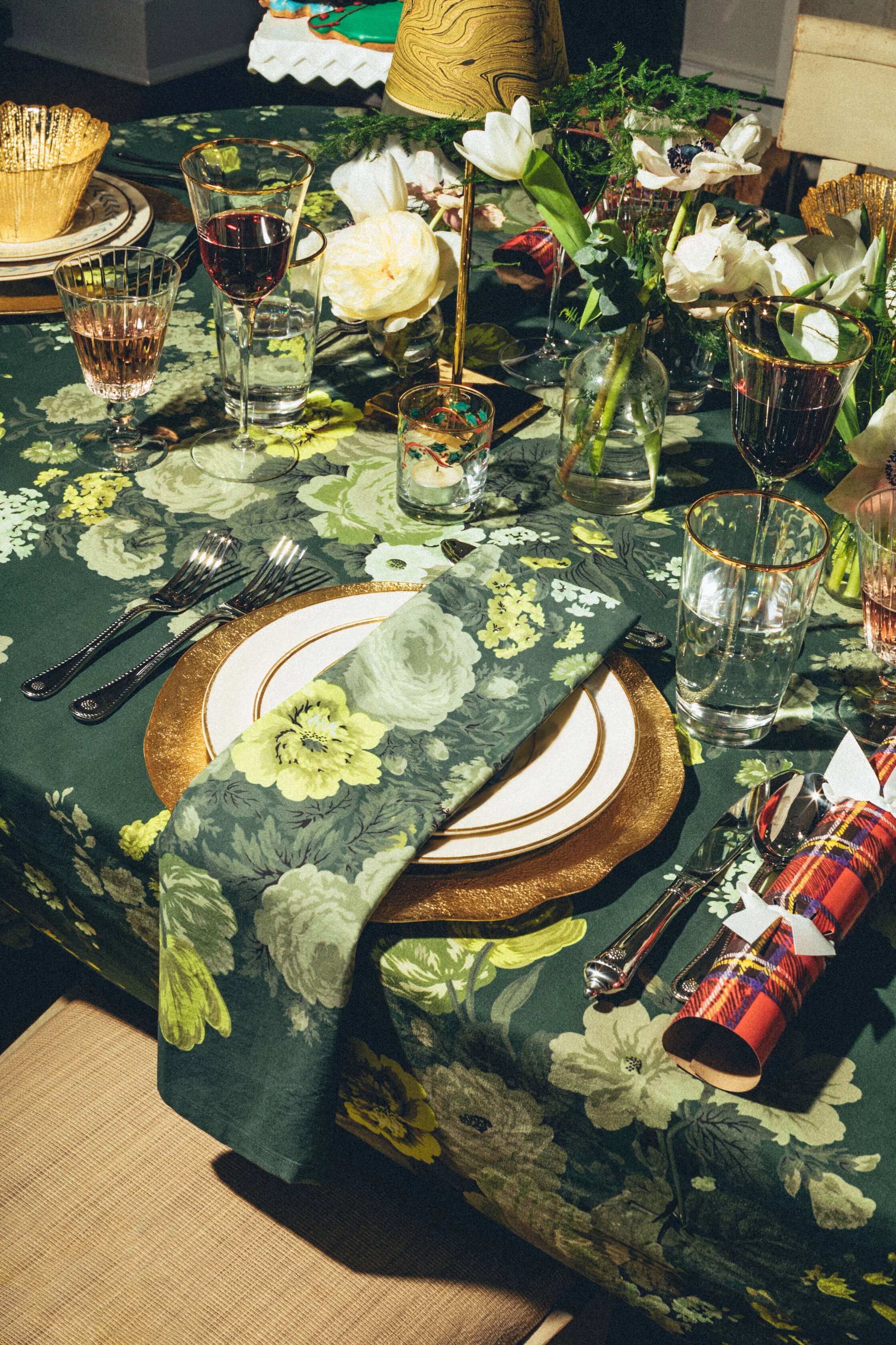 Verdant Floral Printed Napkins Set of 4 - Image 2