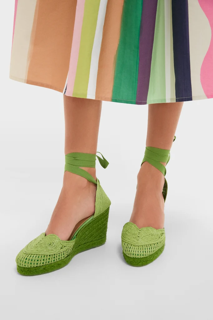 Verde Cacia Wedge Espadrilles - Image 2