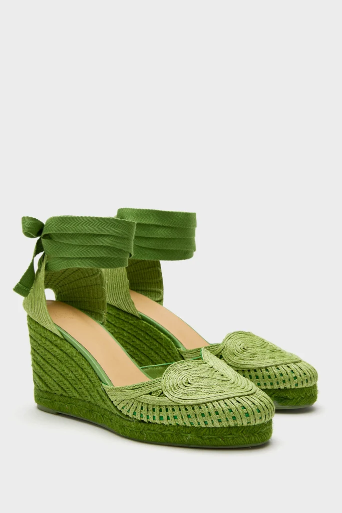 Verde Cacia Wedge Espadrilles - Image 4