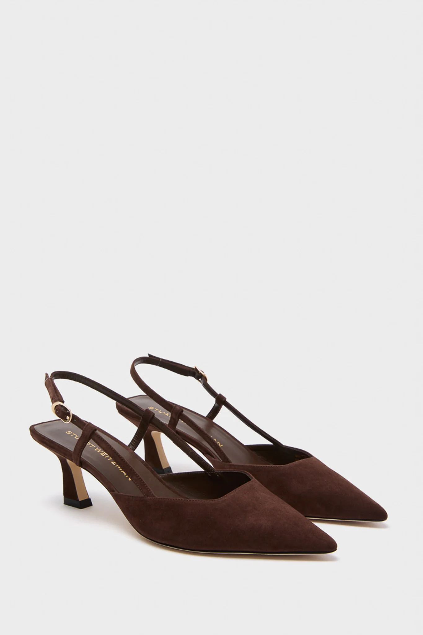 Walnut Patent 50 Vinnie Slingback Heels - Image 4