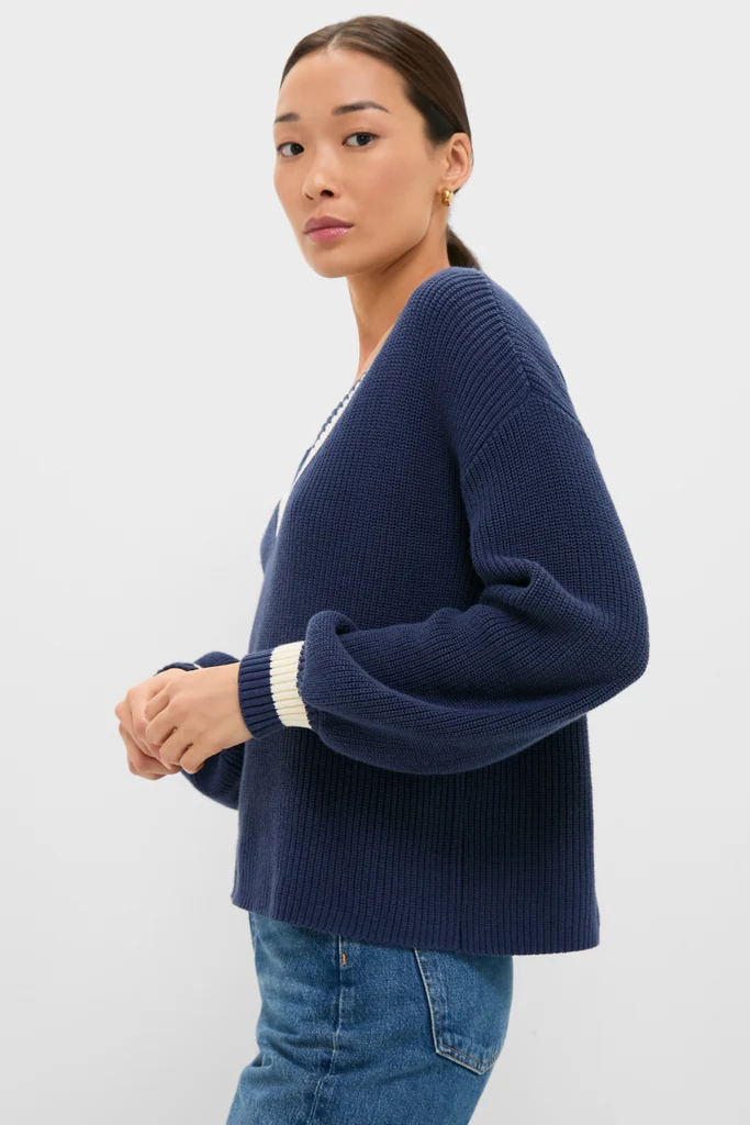 Washed Navy Ashe Sweater - Image 3