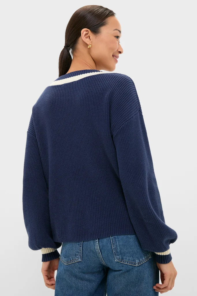 Washed Navy Ashe Sweater - Image 4