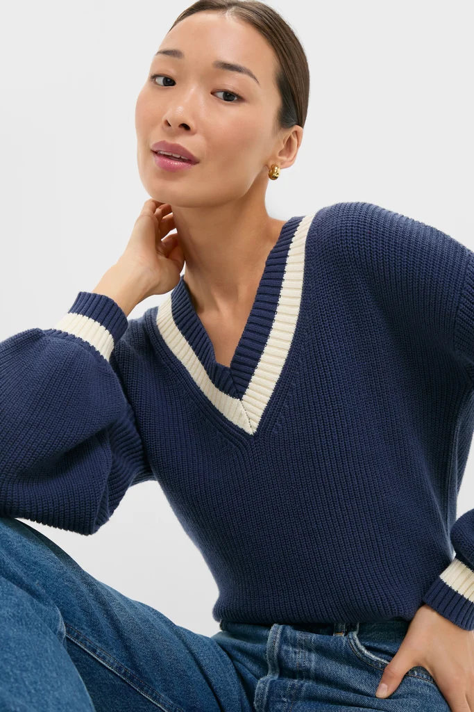 Washed Navy Ashe Sweater - Image 5