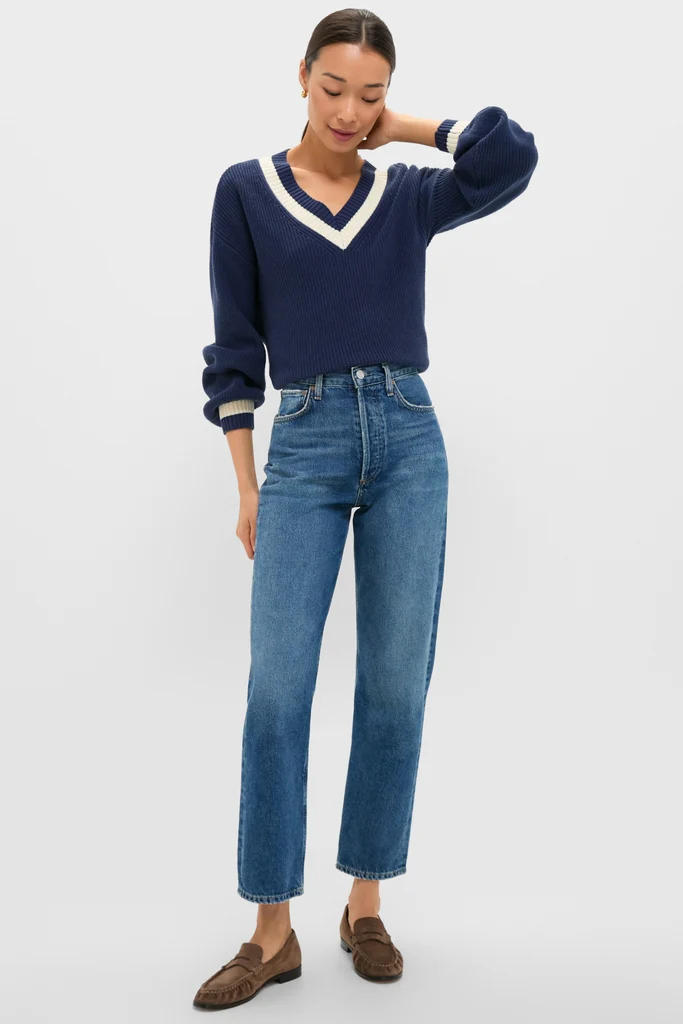 Washed Navy Ashe Sweater - Image 6
