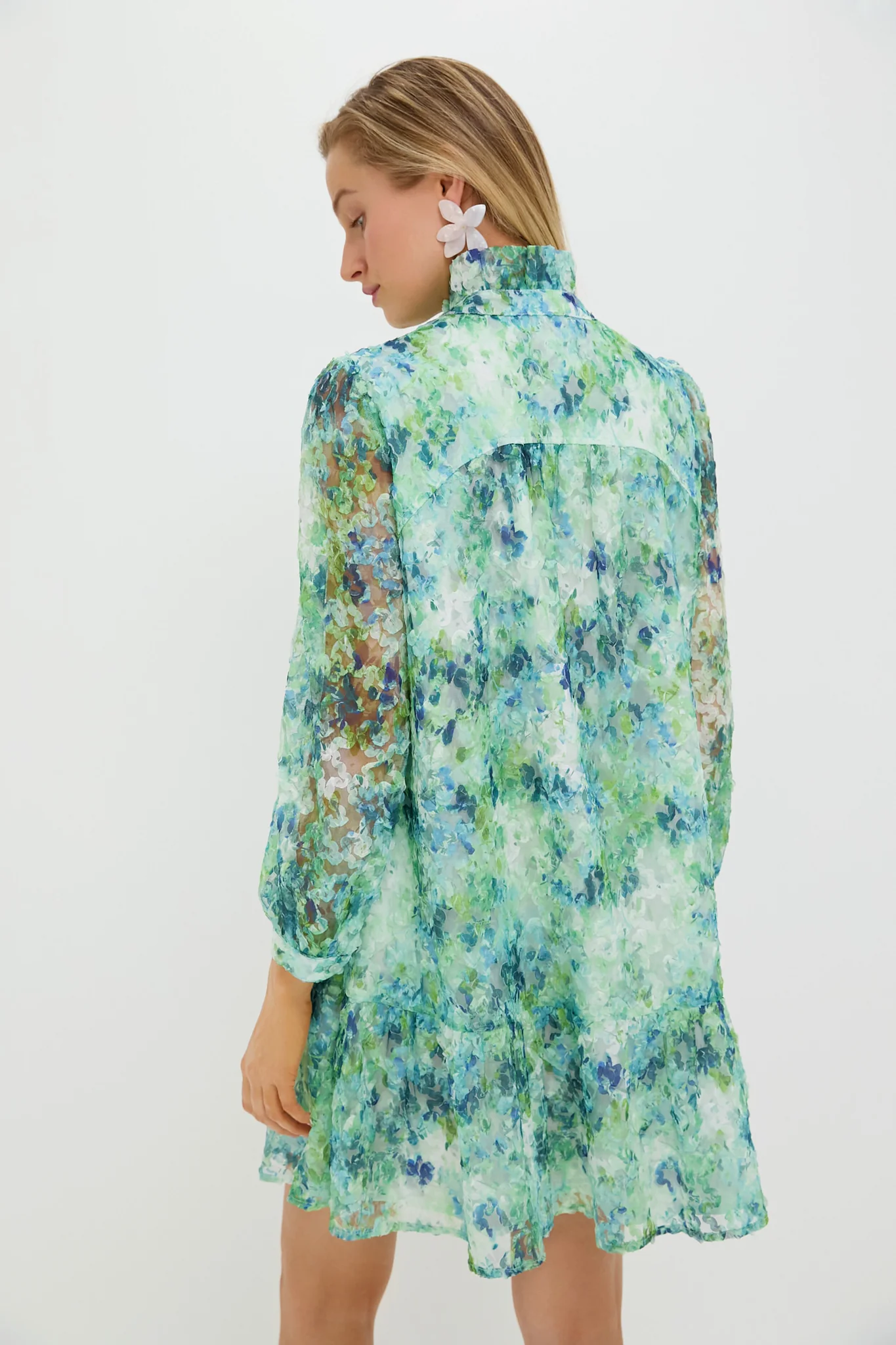 Water Lilies Organza Palmerston Dress - Image 4