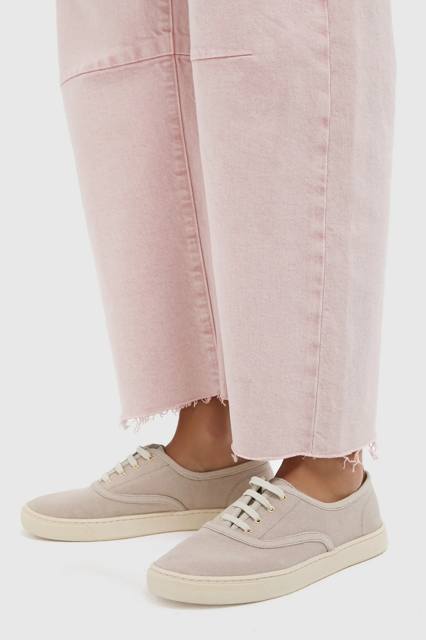 Wheat Canvas Bea Sneakers - Image 6