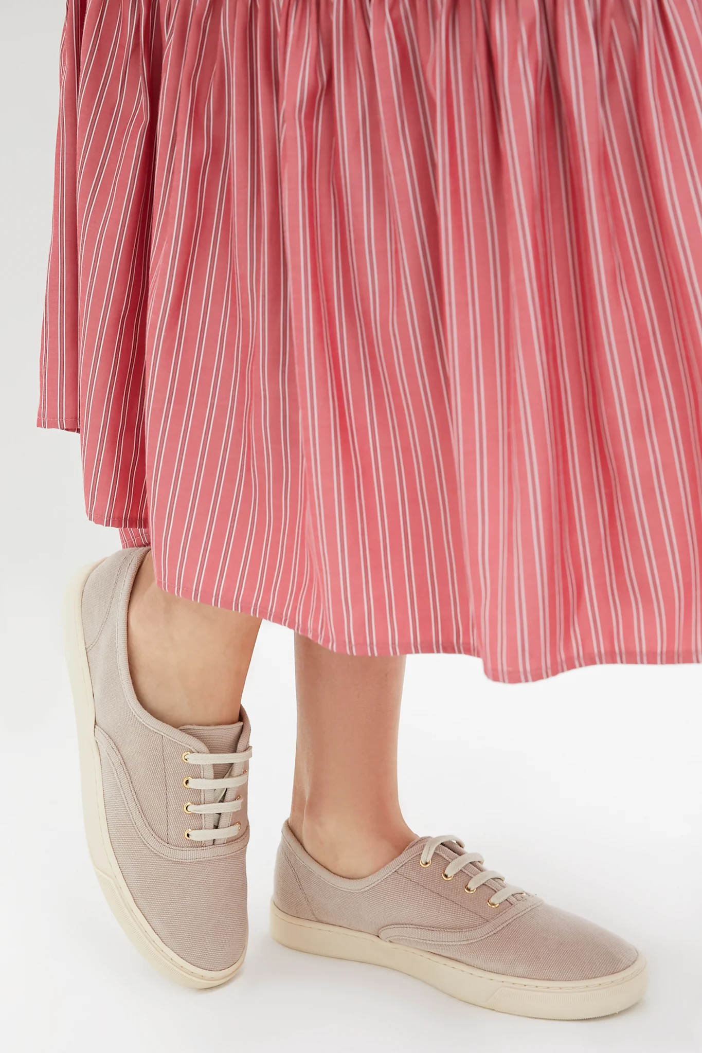 Wheat Canvas Bea Sneakers - Image 8