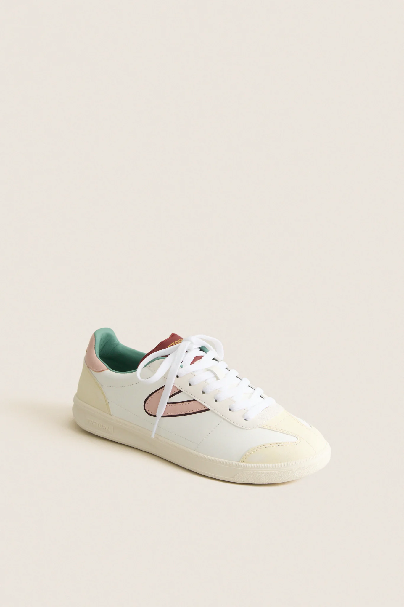 White Burgundy and Pink Skylar Sneakers