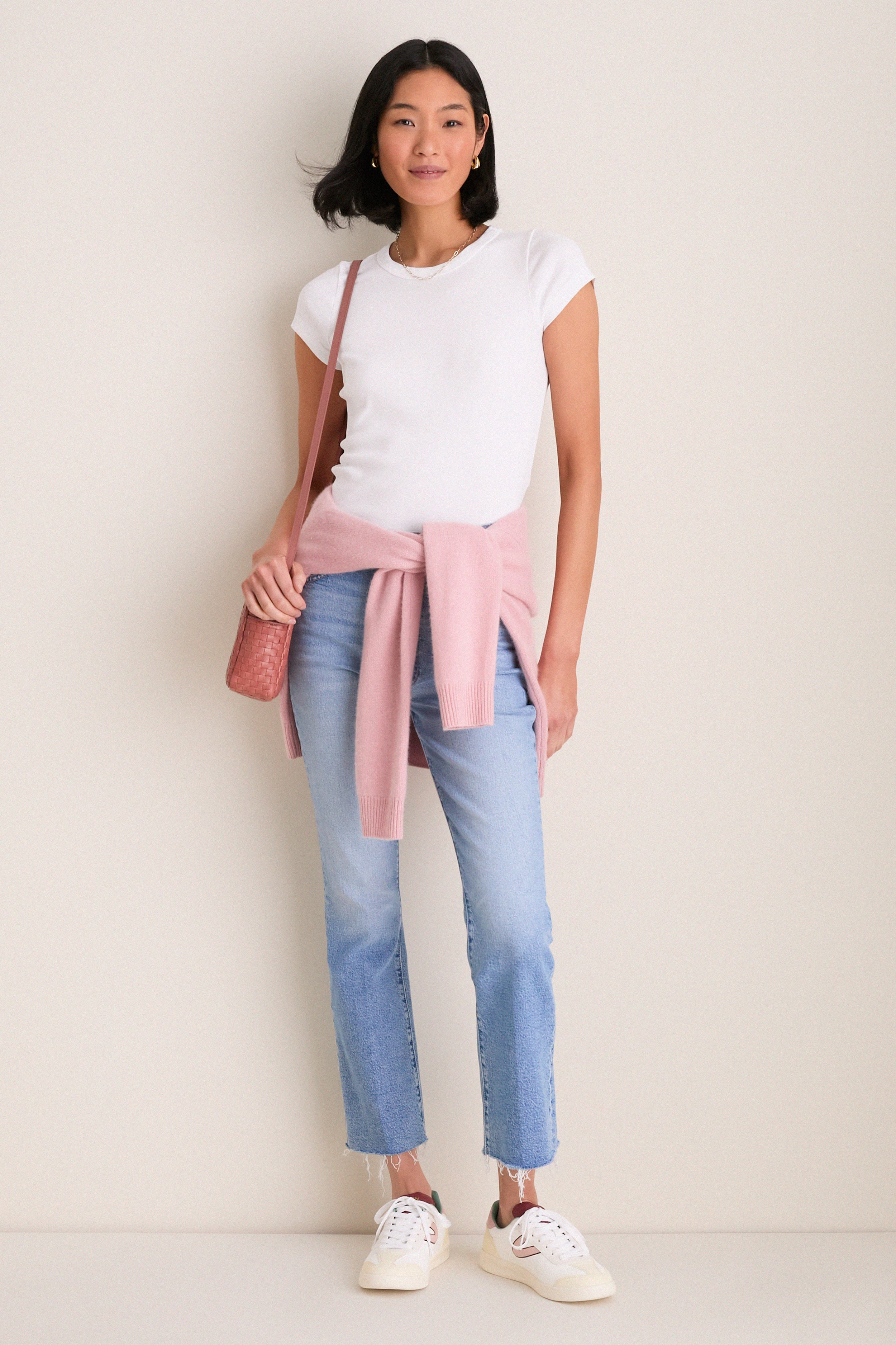 White Burgundy and Pink Skylar Sneakers - Image 3