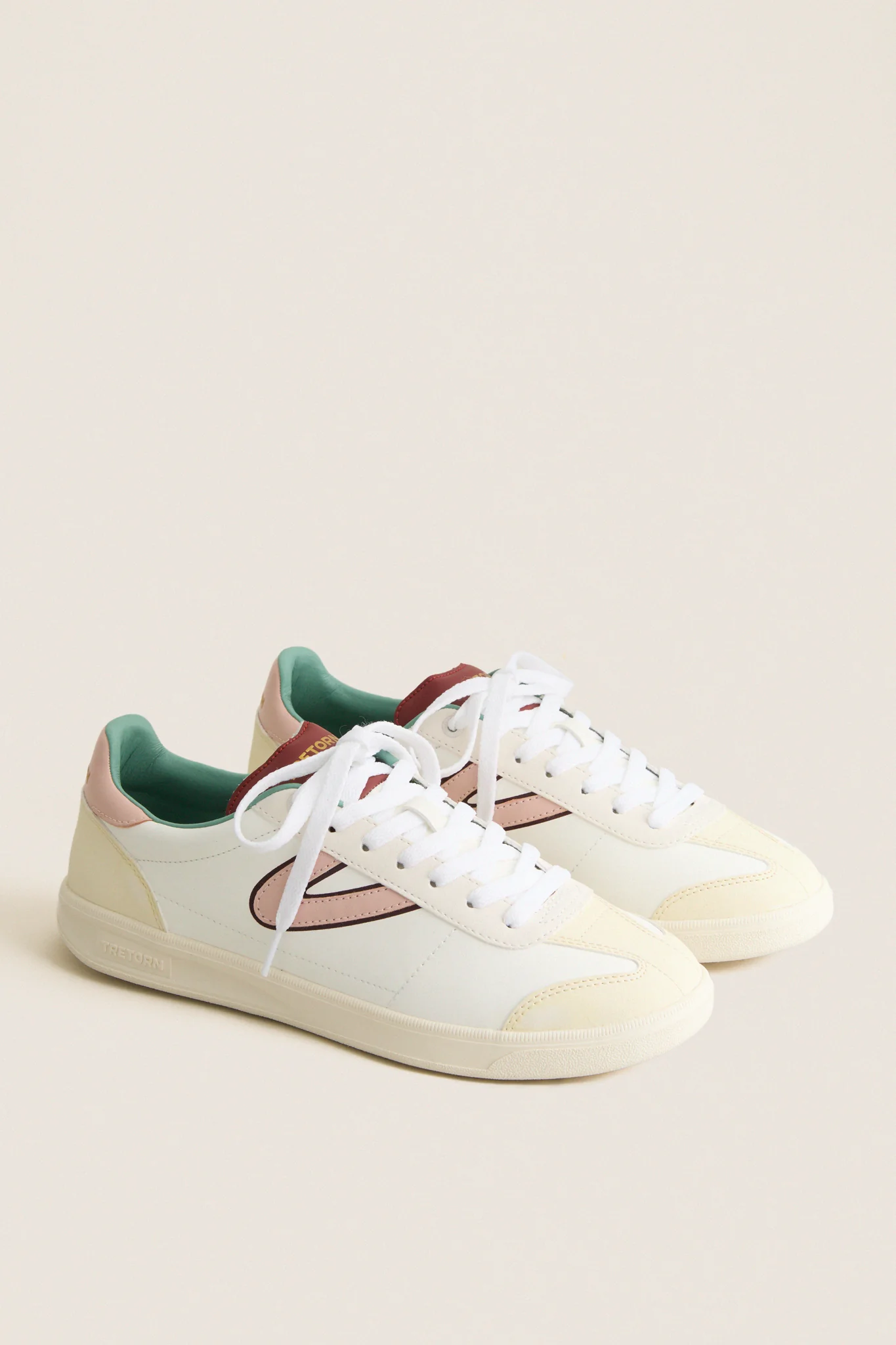White Burgundy and Pink Skylar Sneakers - Image 4