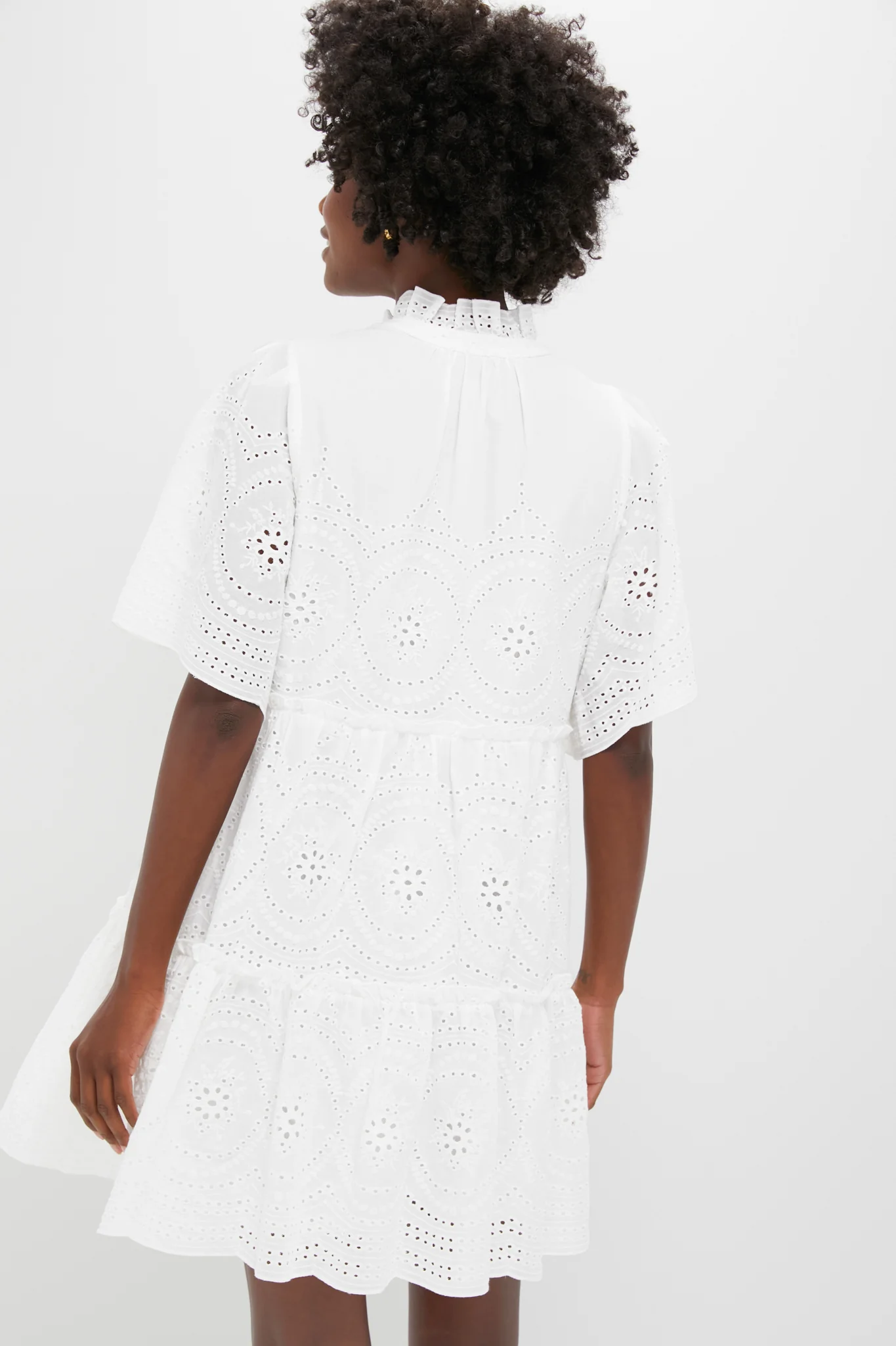 White Eyelet Crawford Dress - Image 4