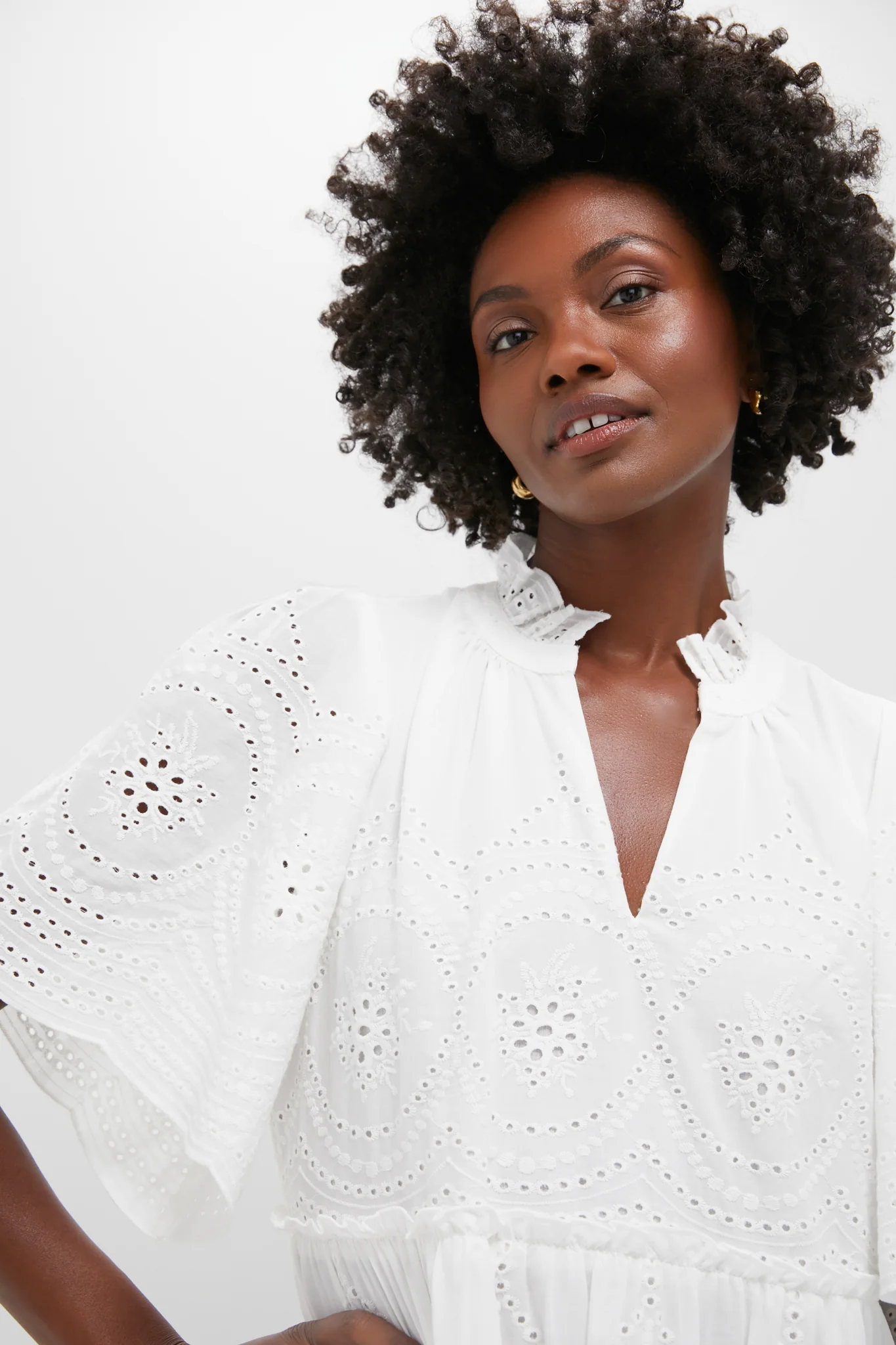 White Eyelet Crawford Dress - Image 5