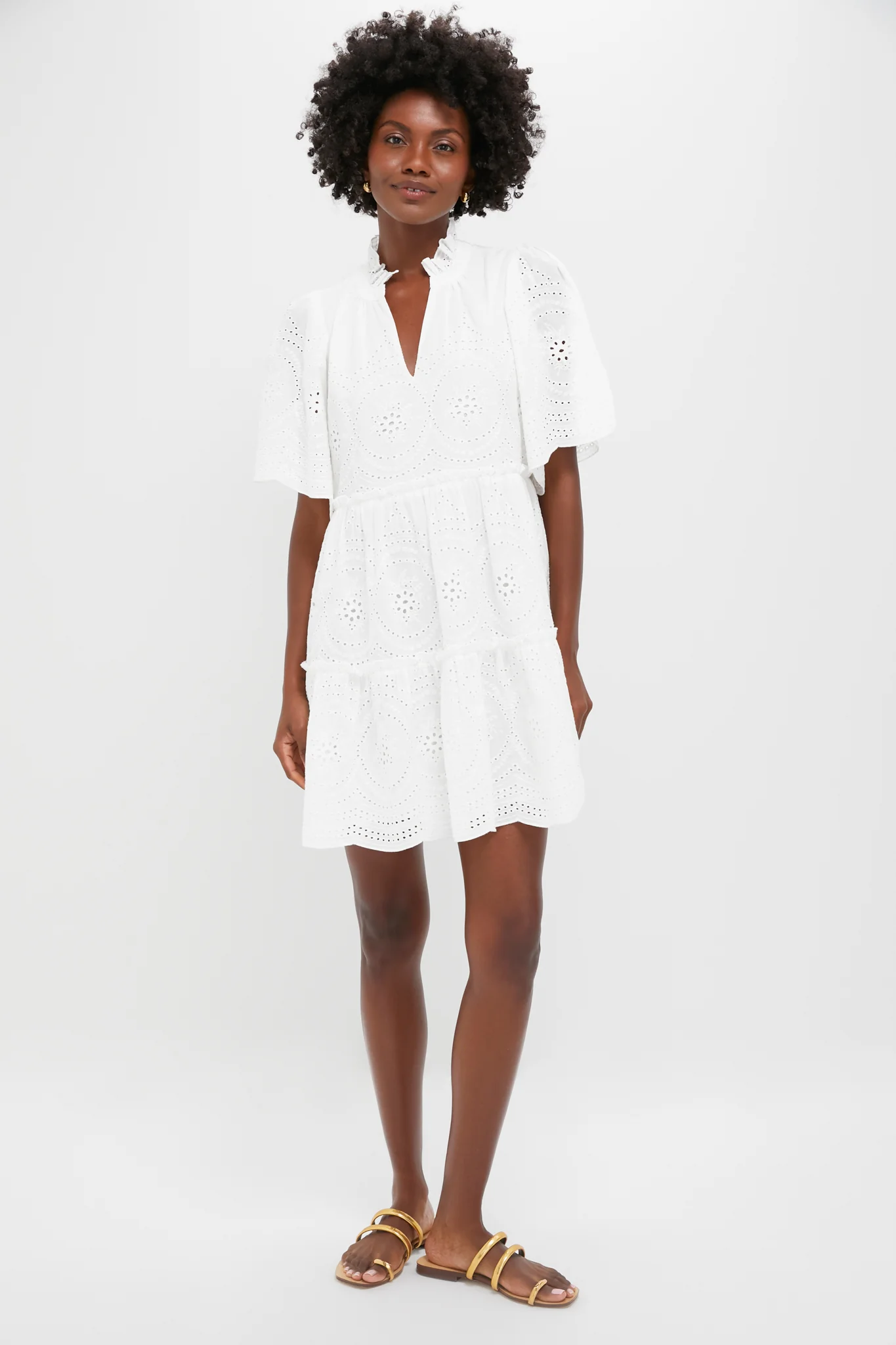 White Eyelet Crawford Dress - Image 6
