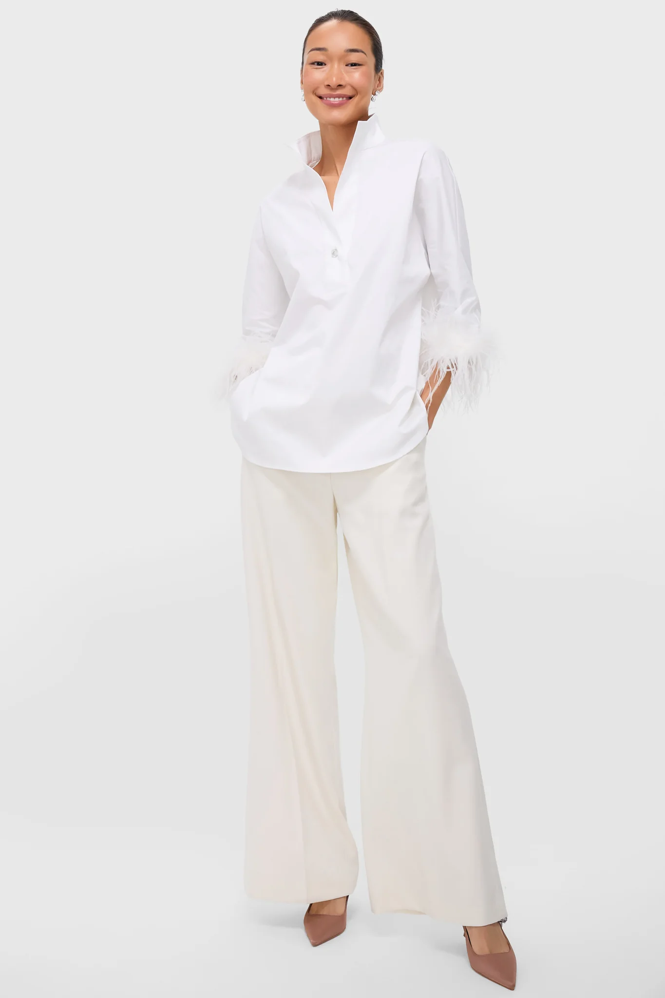 White Feather Willow Blouse - Image 6