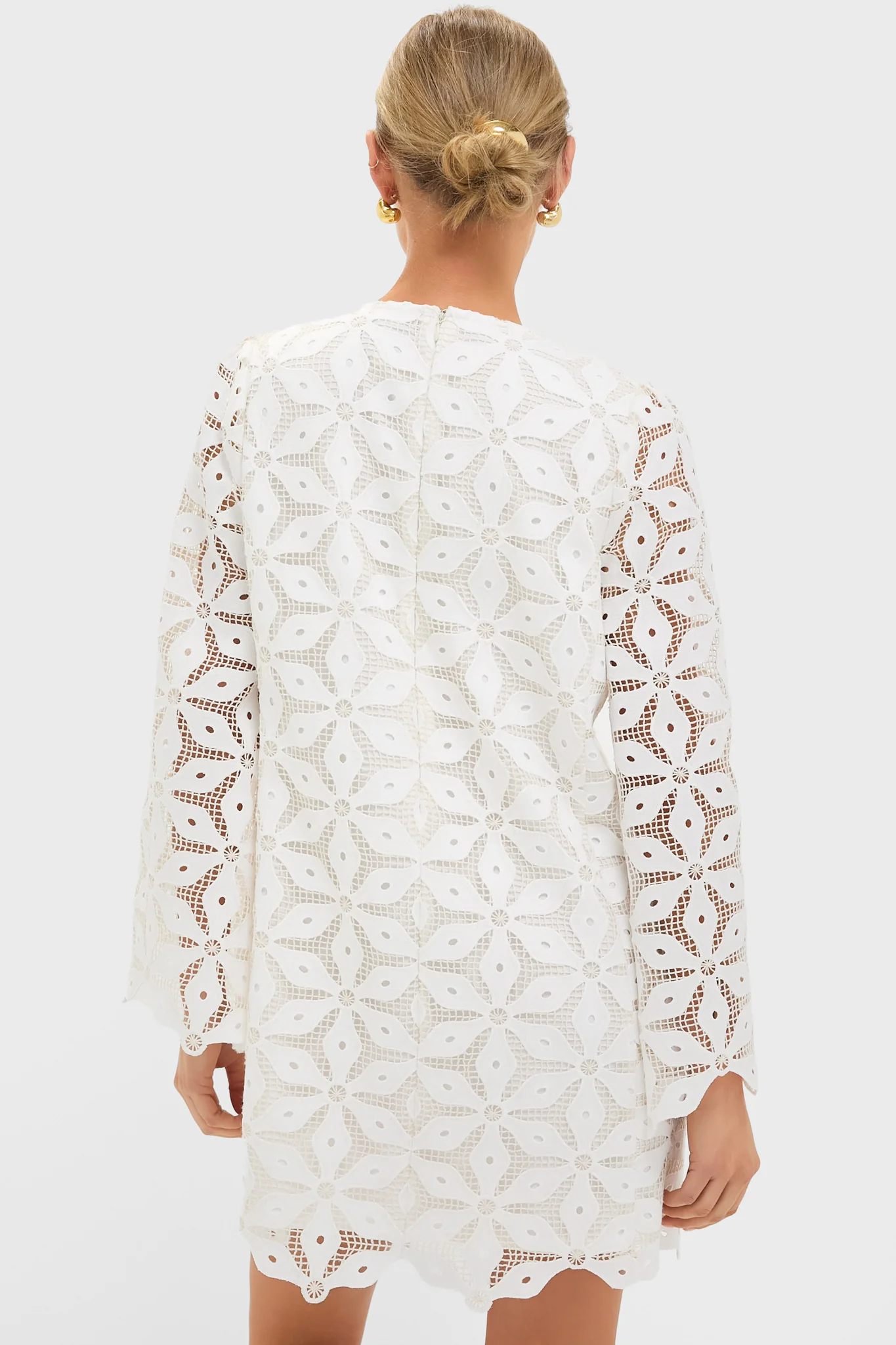 White Floral Lace Camilla Dress - Image 5