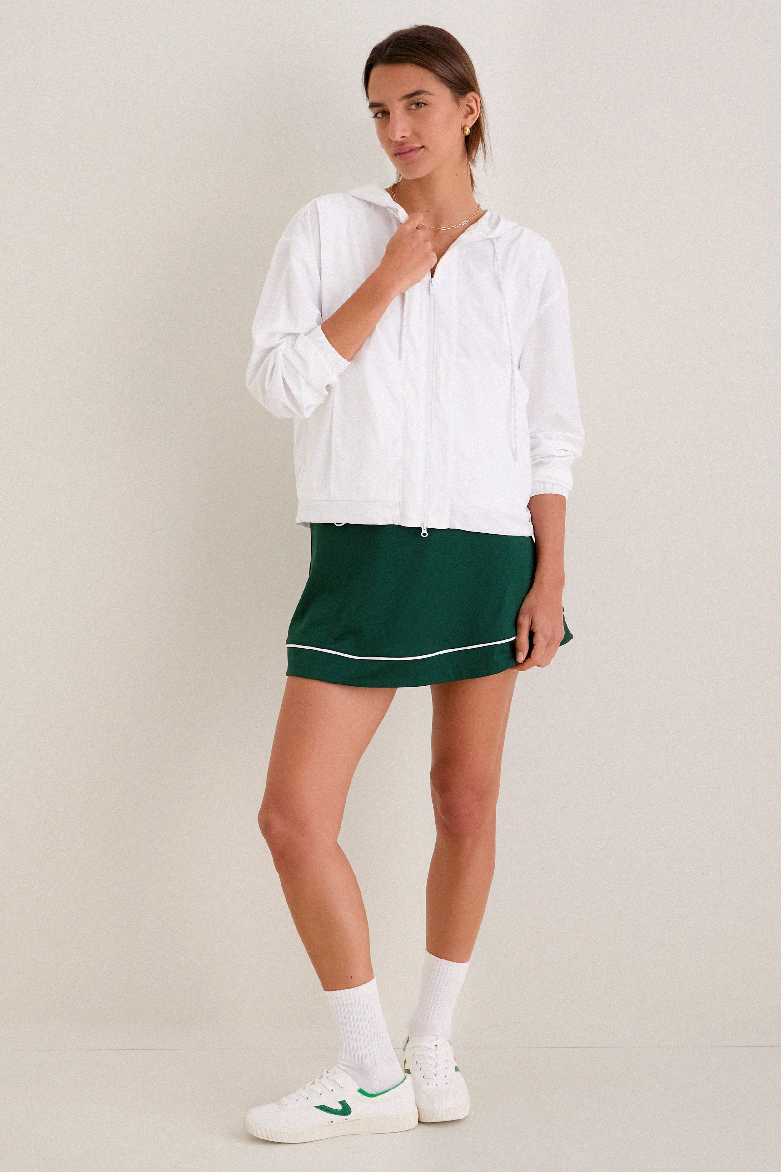 White Gailliot Packable Windbreaker - Image 6