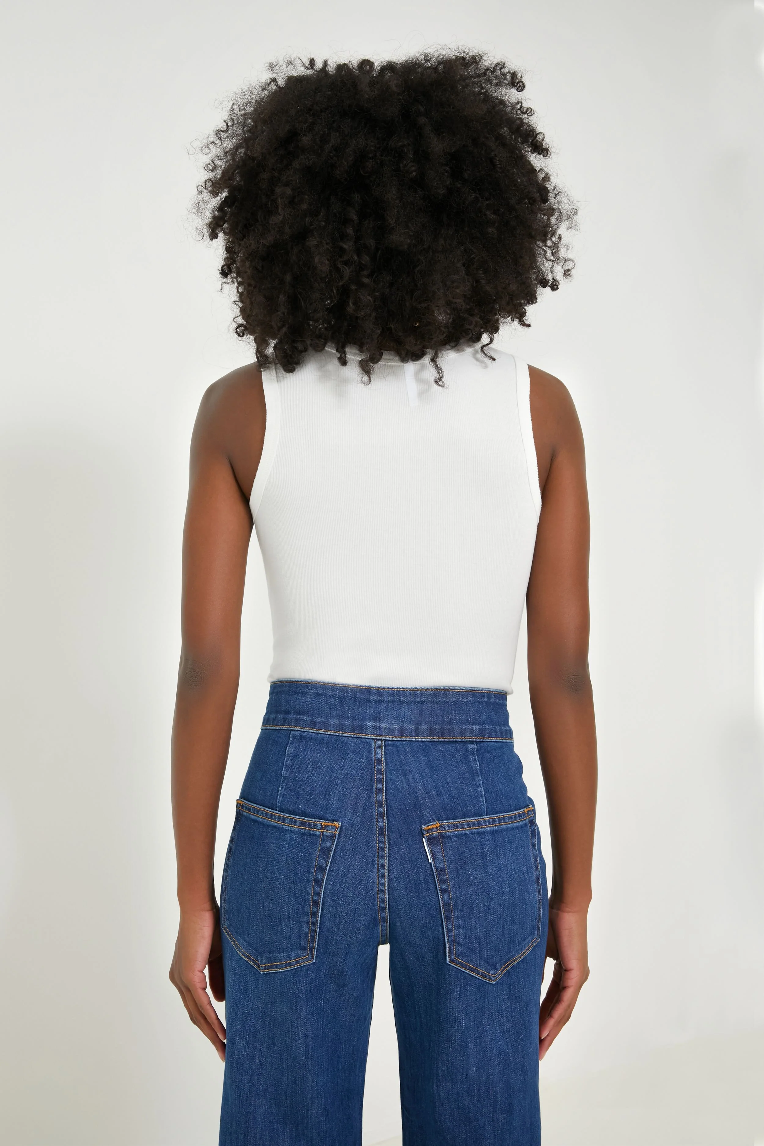 White Henley Tank - Image 4