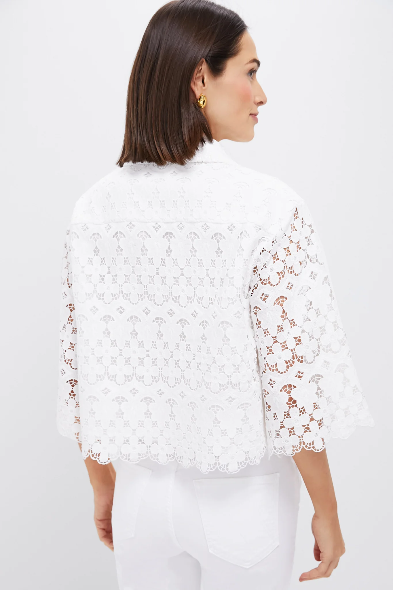 White Lace Francesca Blouse - Image 4