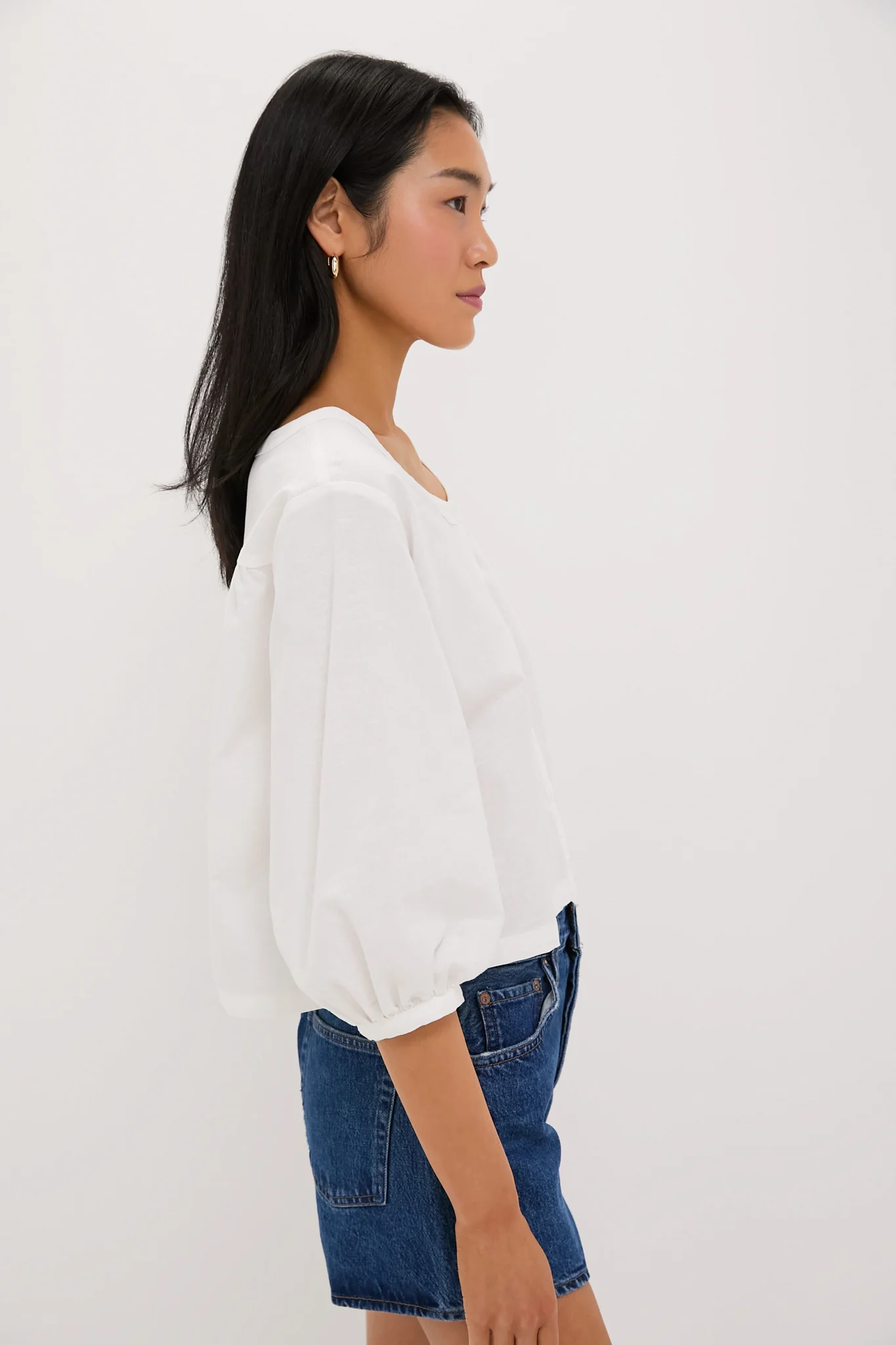 White Linen Kennedi Blouse - Image 3