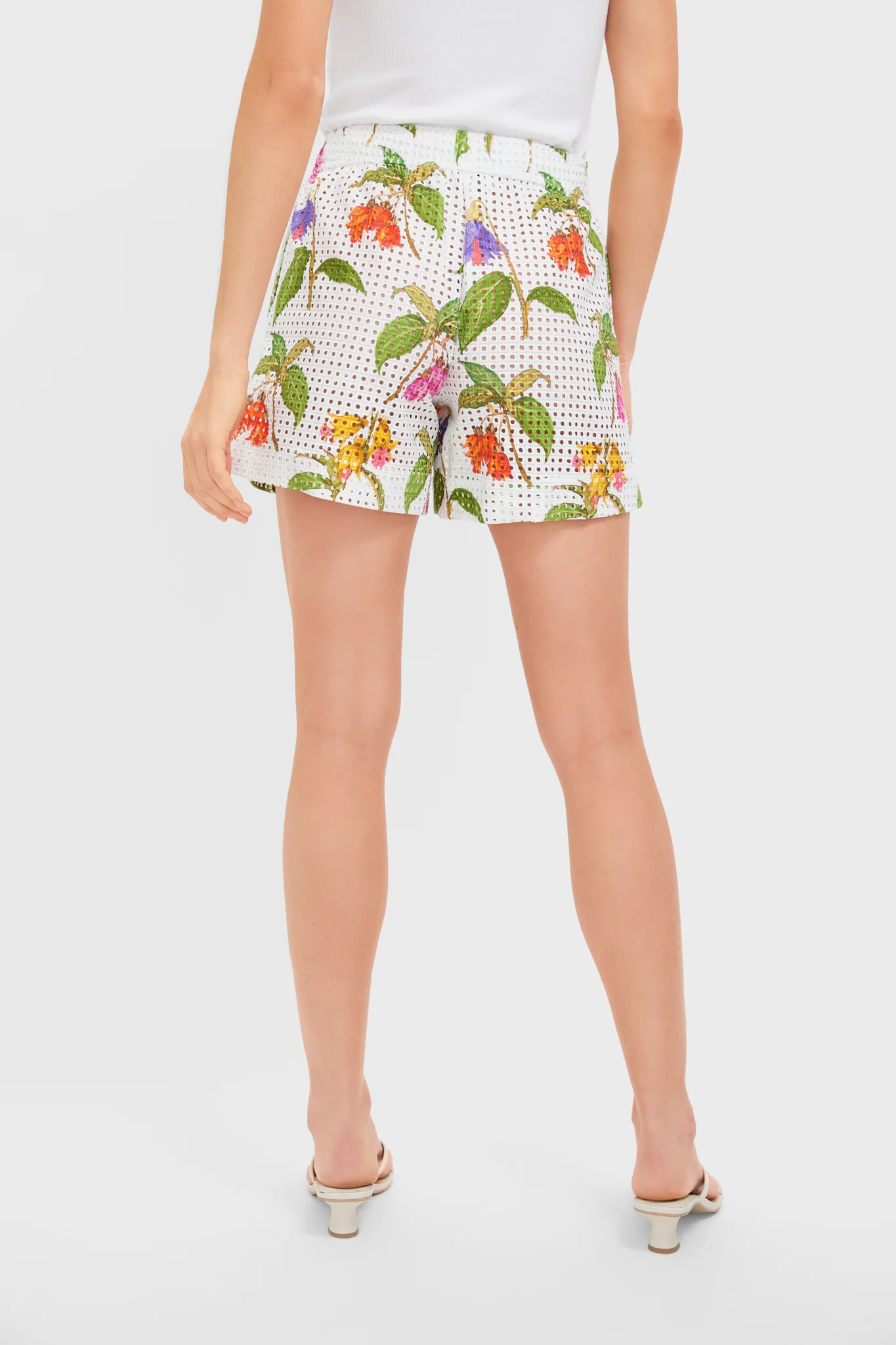 White Magnifica Bizzy Anglaise Shorts - Image 4