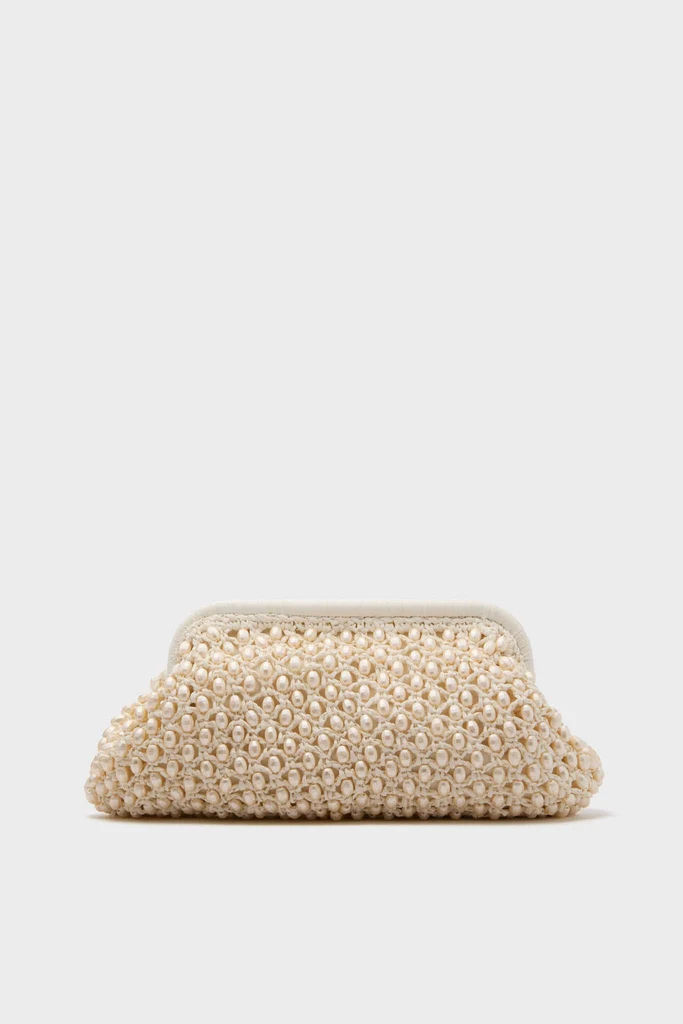 White Perola Clutch