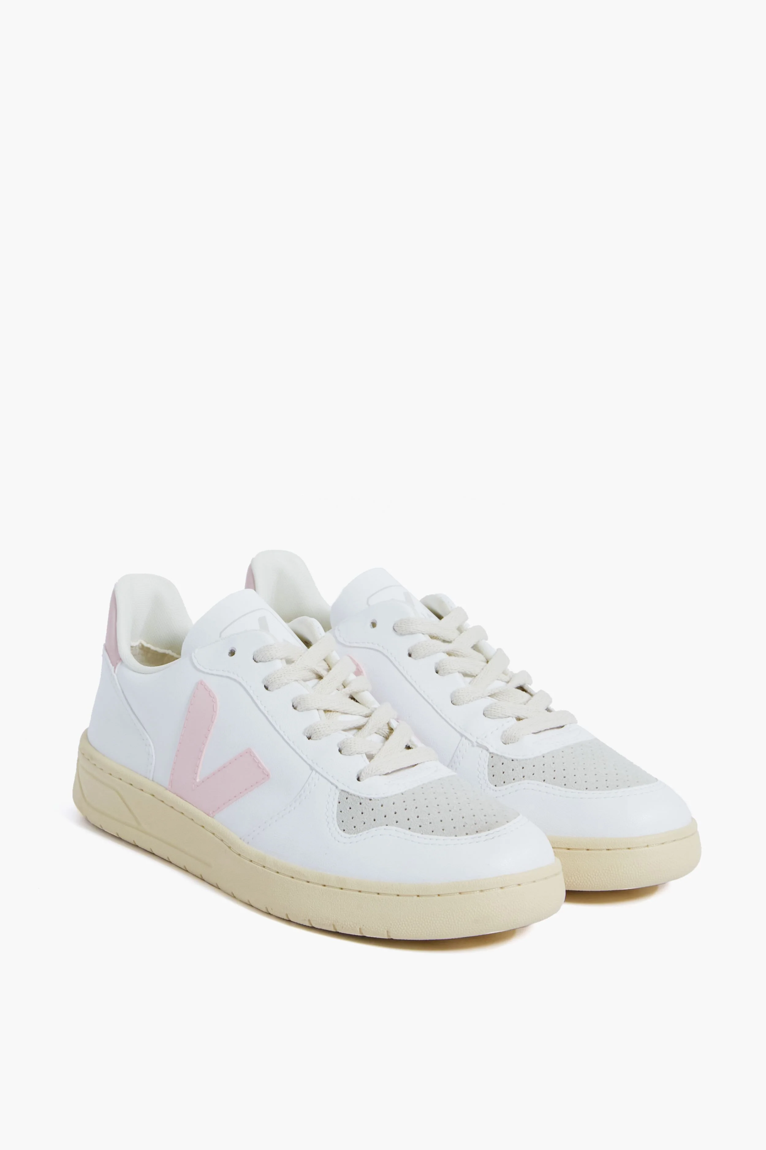 White Petale V-10 Sneakers - Image 4