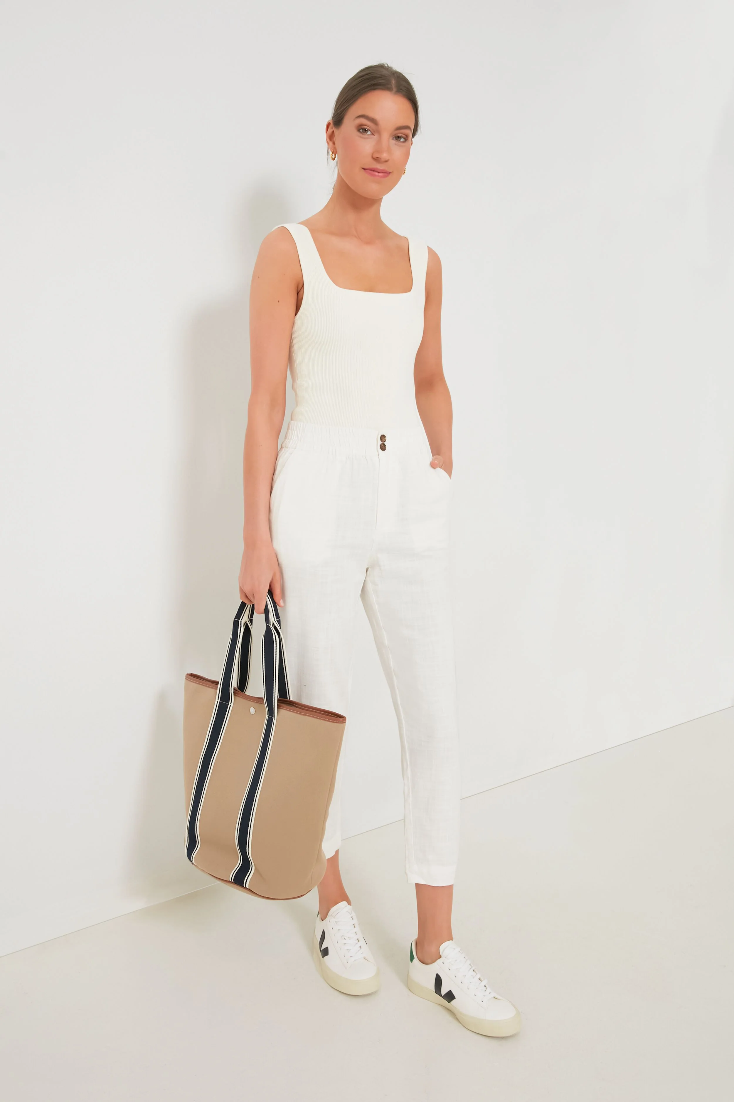 White Pull-On Pant - Image 2