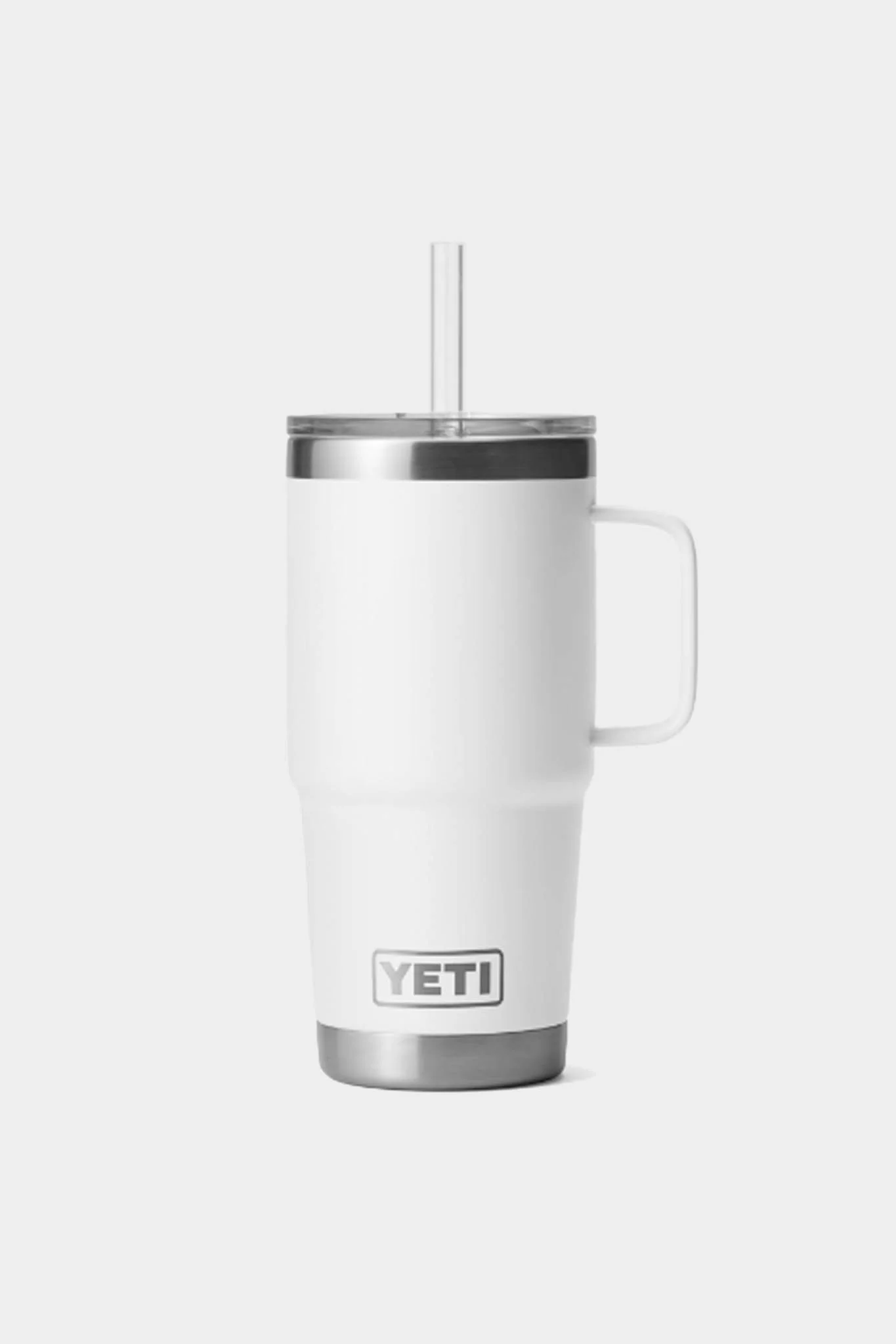 White Rambler 25oz Straw Mug