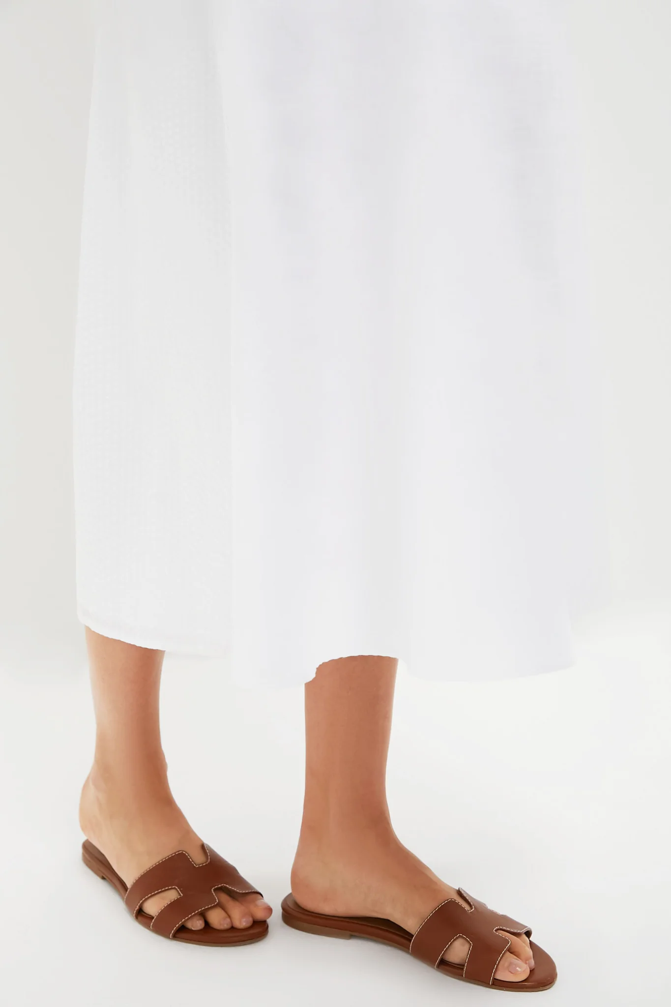 White Seersucker Jagger Dress - Image 6