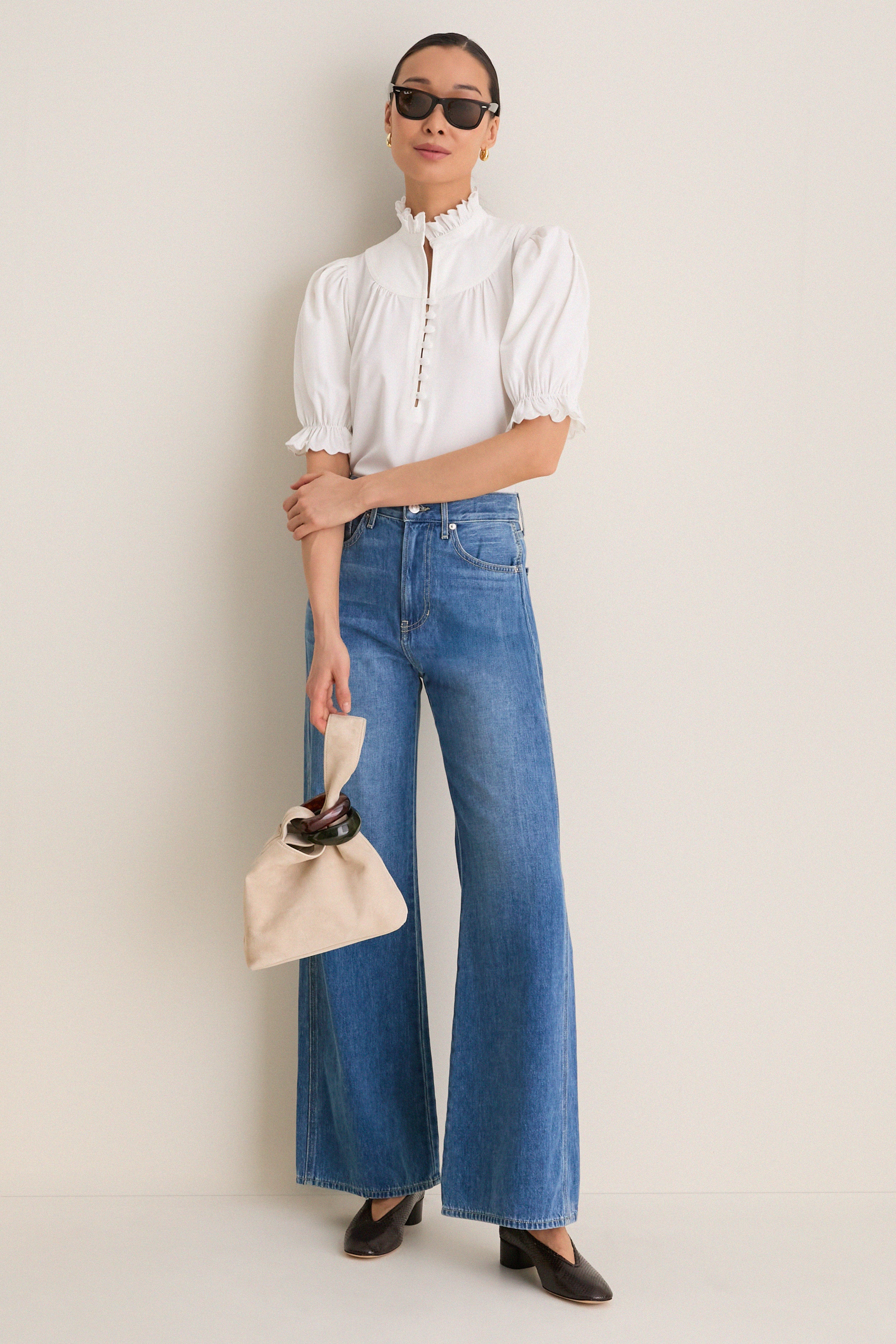 White Selena Blouse - Image 2