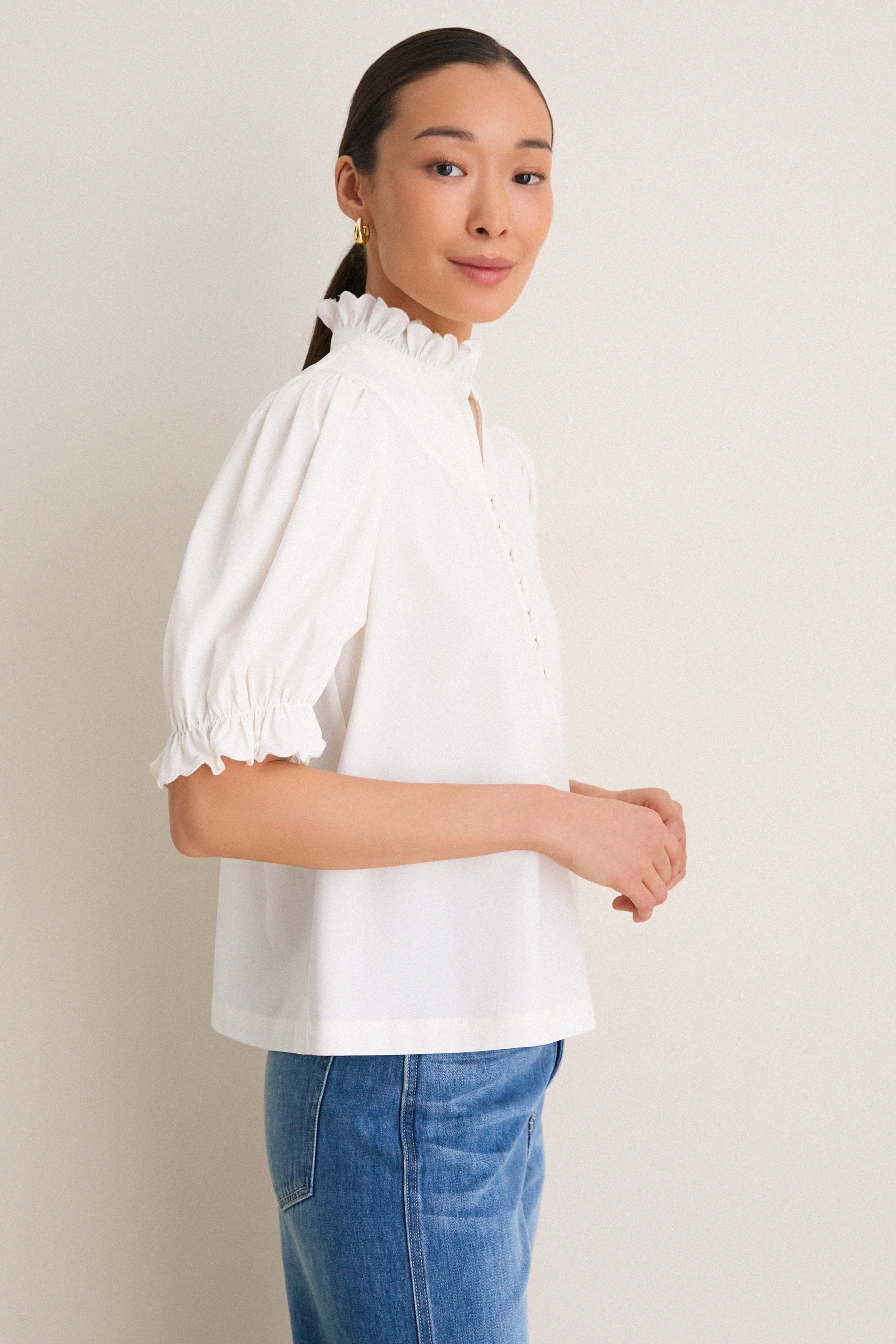 White Selena Blouse - Image 3