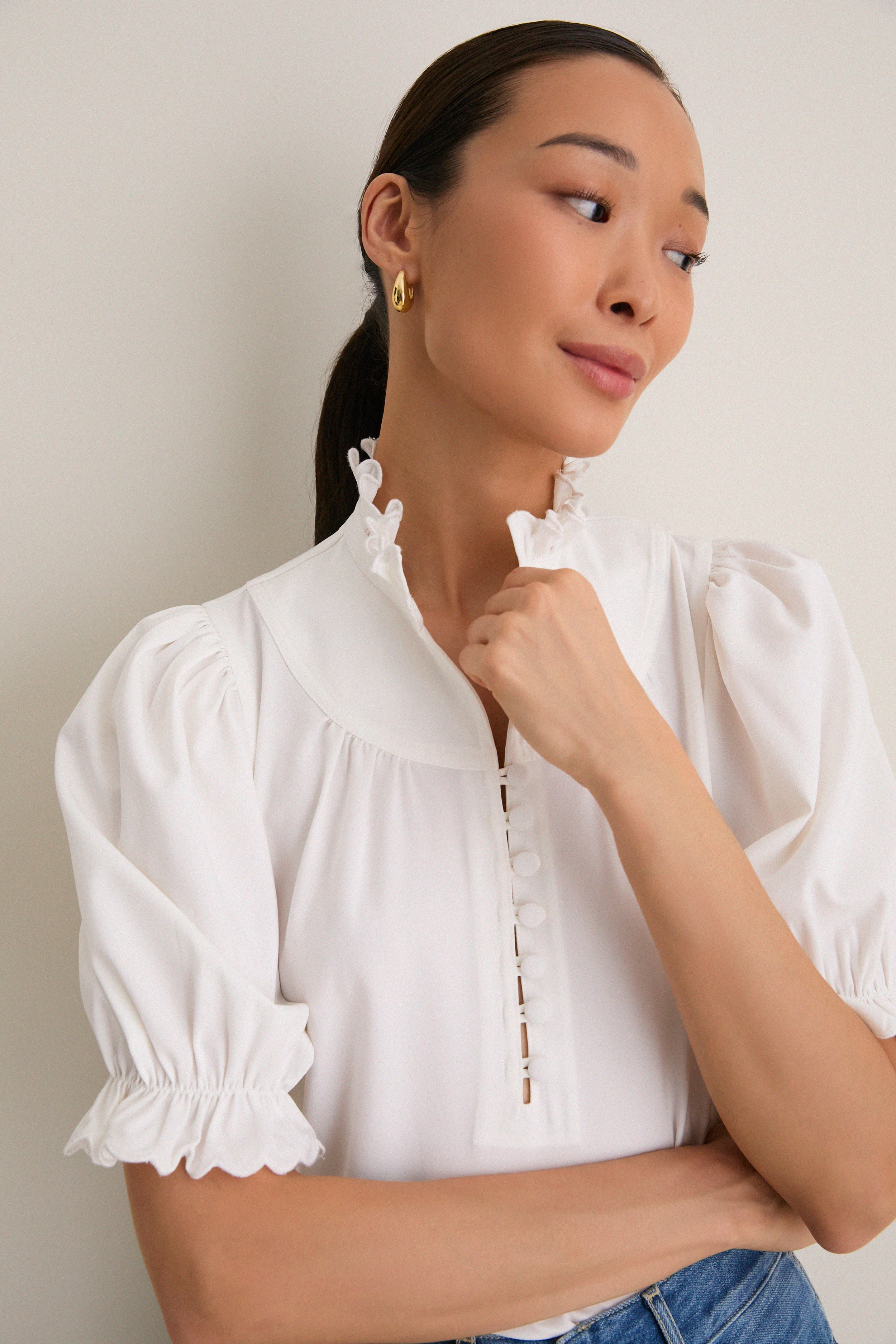 White Selena Blouse - Image 5
