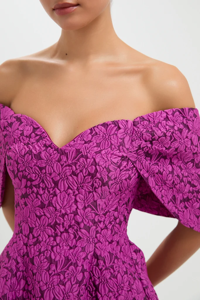 Wildberry Jacquard Kara Mini Dress - Image 2
