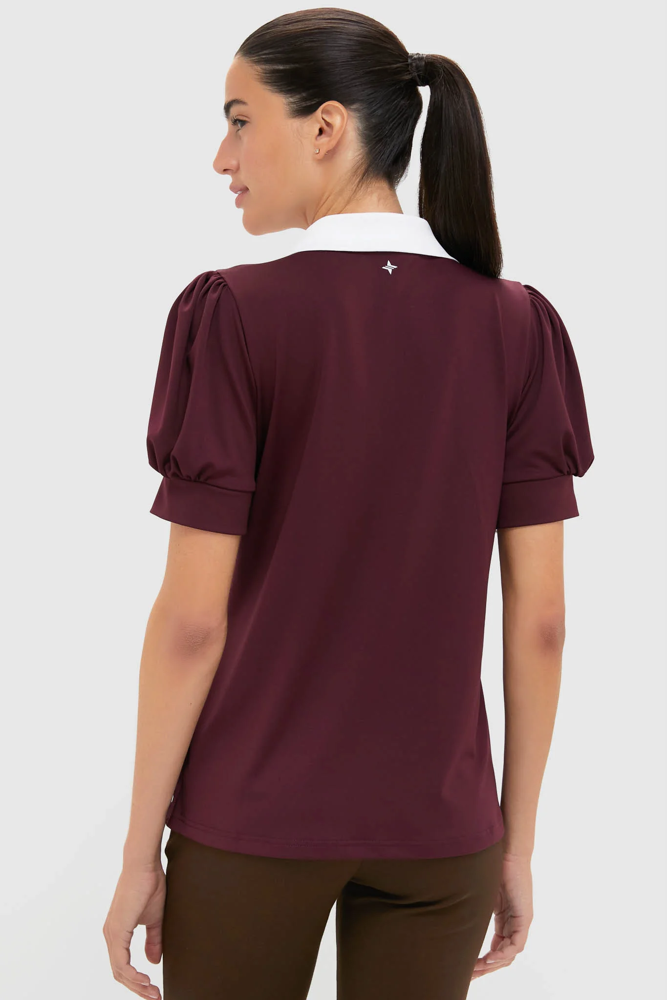 Winetasting Puff Sleeve Performance Jersey Caroline Polo - Image 4