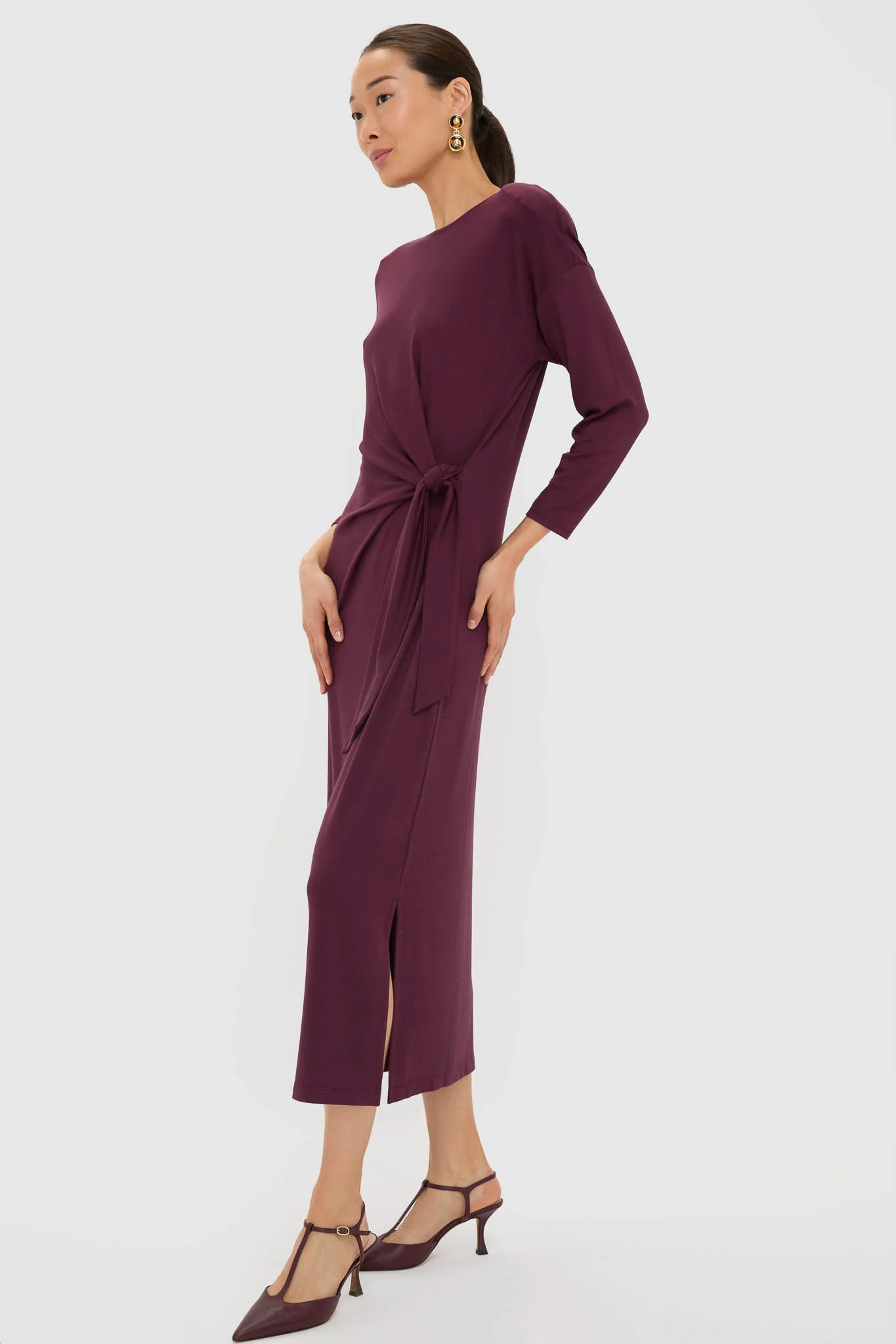 Winetasting Side Tie Elspeth Maxi Dress - Image 3
